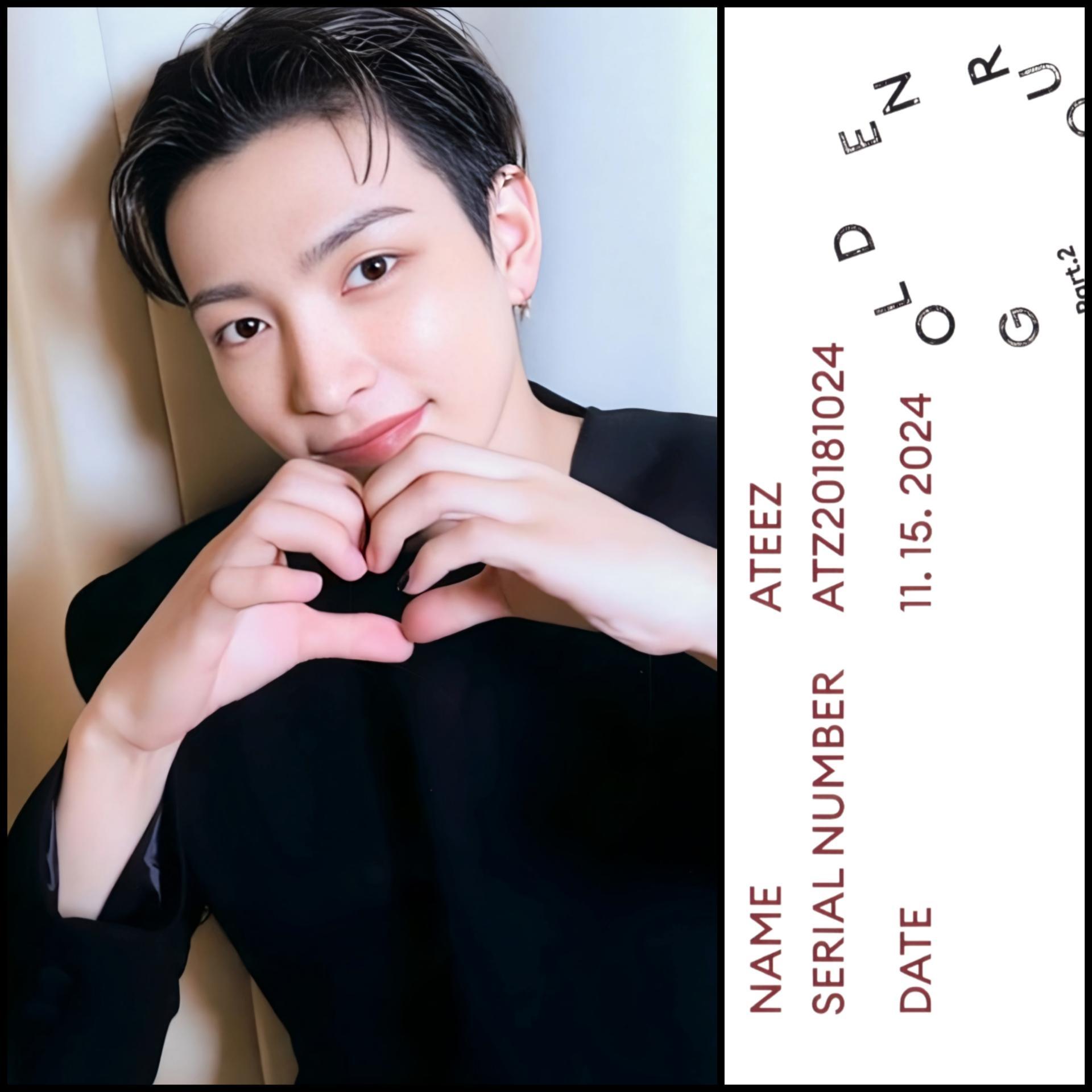 ATEEZ Golden Hour 2 Pt.Z Diary Version Photocards