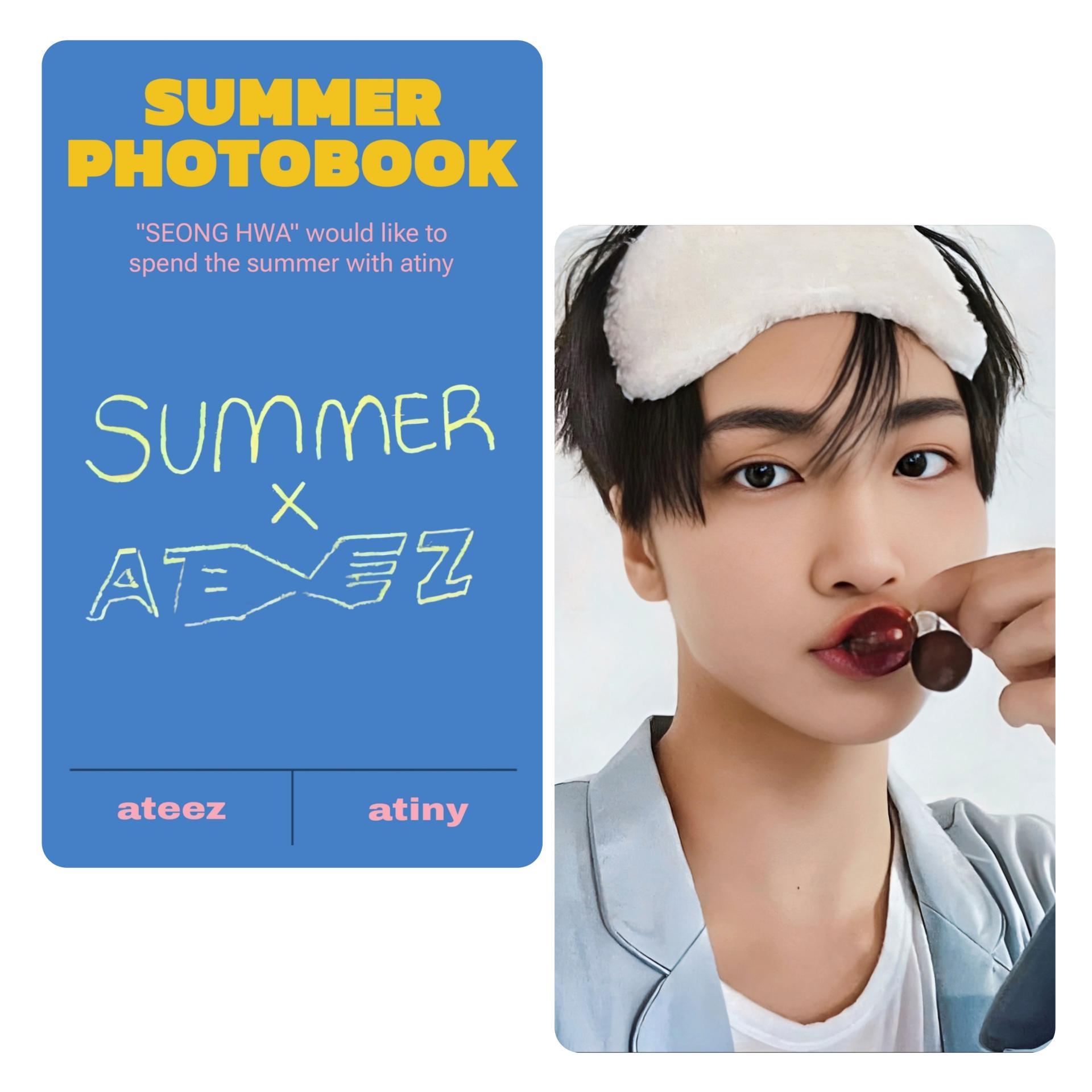 ATEEZ Summer Photobook 2022 KQ Store Photocards | Stay DeLulu!