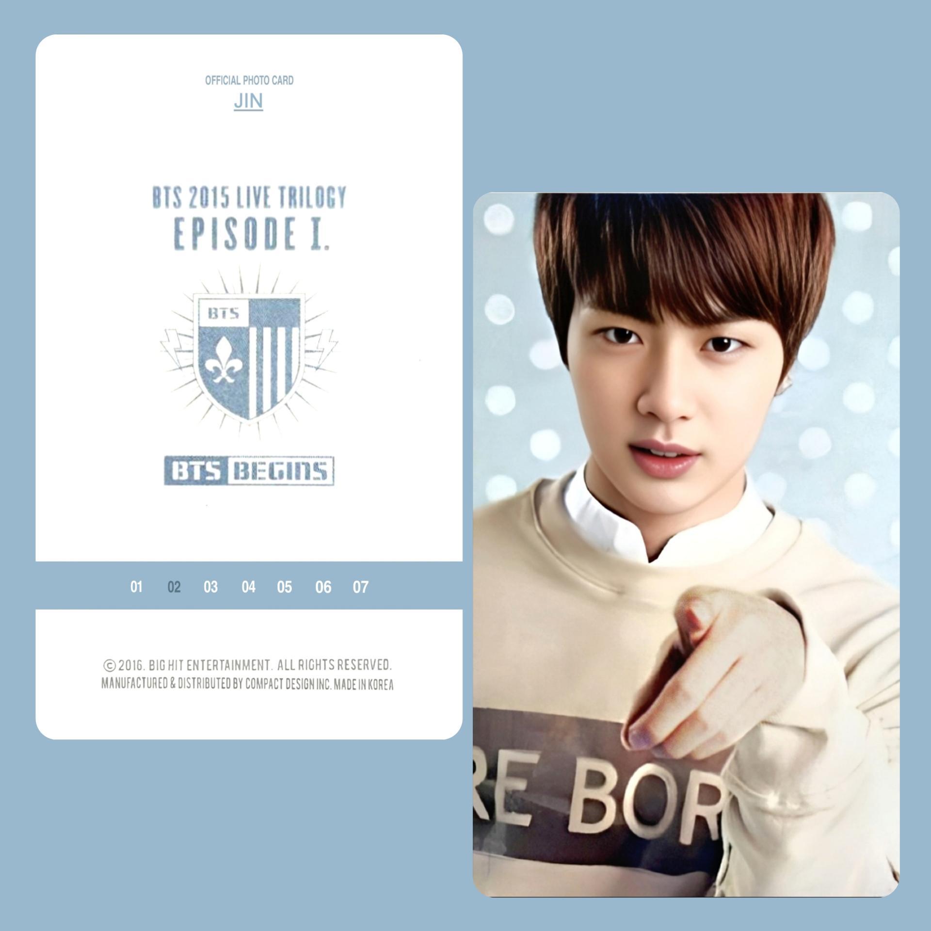 JIN - BTS Begins Mini Photo Cards