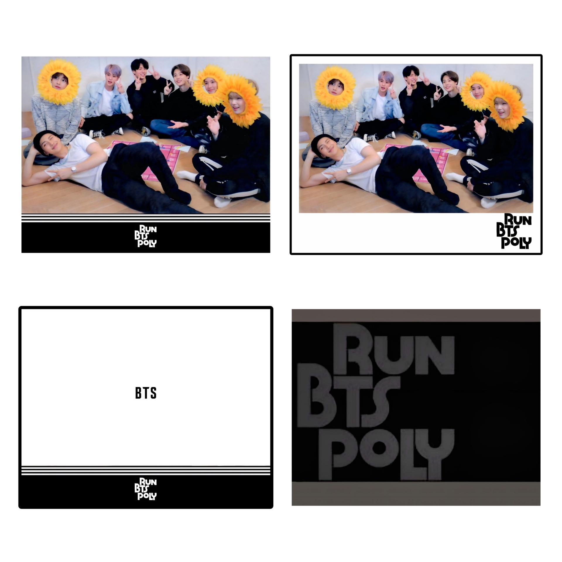 BTS - Run BTS Poly Polaroids | Stay DeLulu!