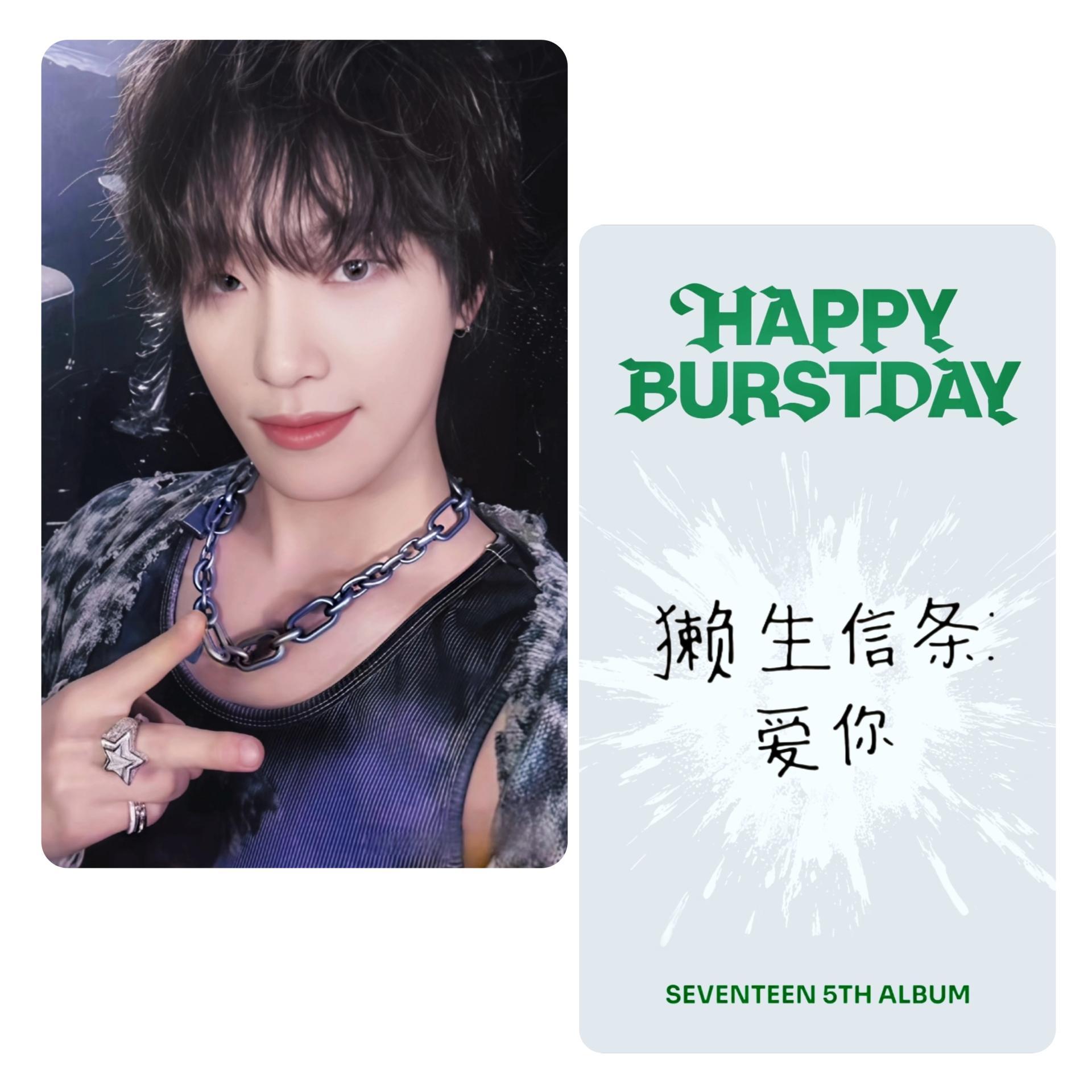 Seventeen Burstday YZY 10th Anniversary LTD Photocards