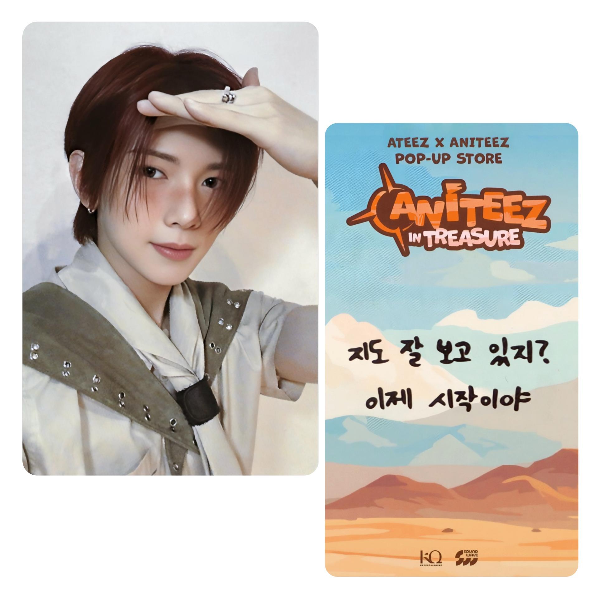 ATEEZ Aniteez in Treasure Mini Plush POB Photocards