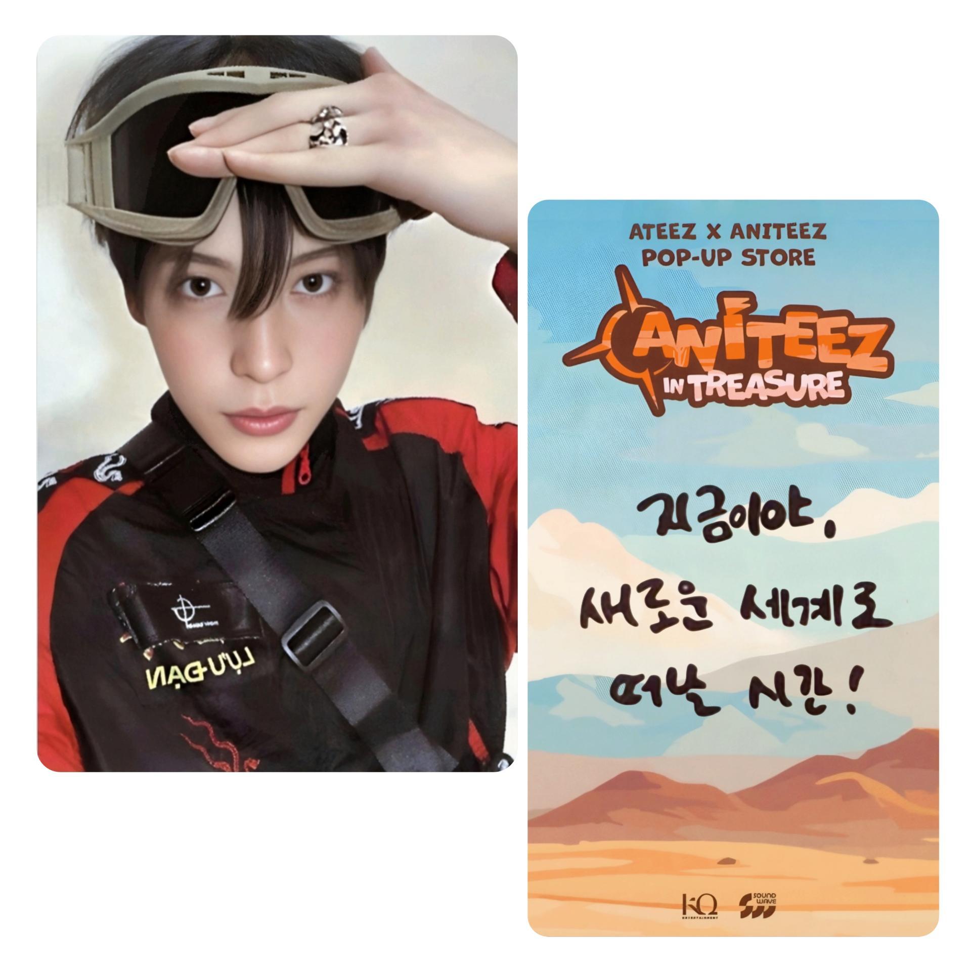 ATEEZ Aniteez in Treasure Mini Plush POB Photocards