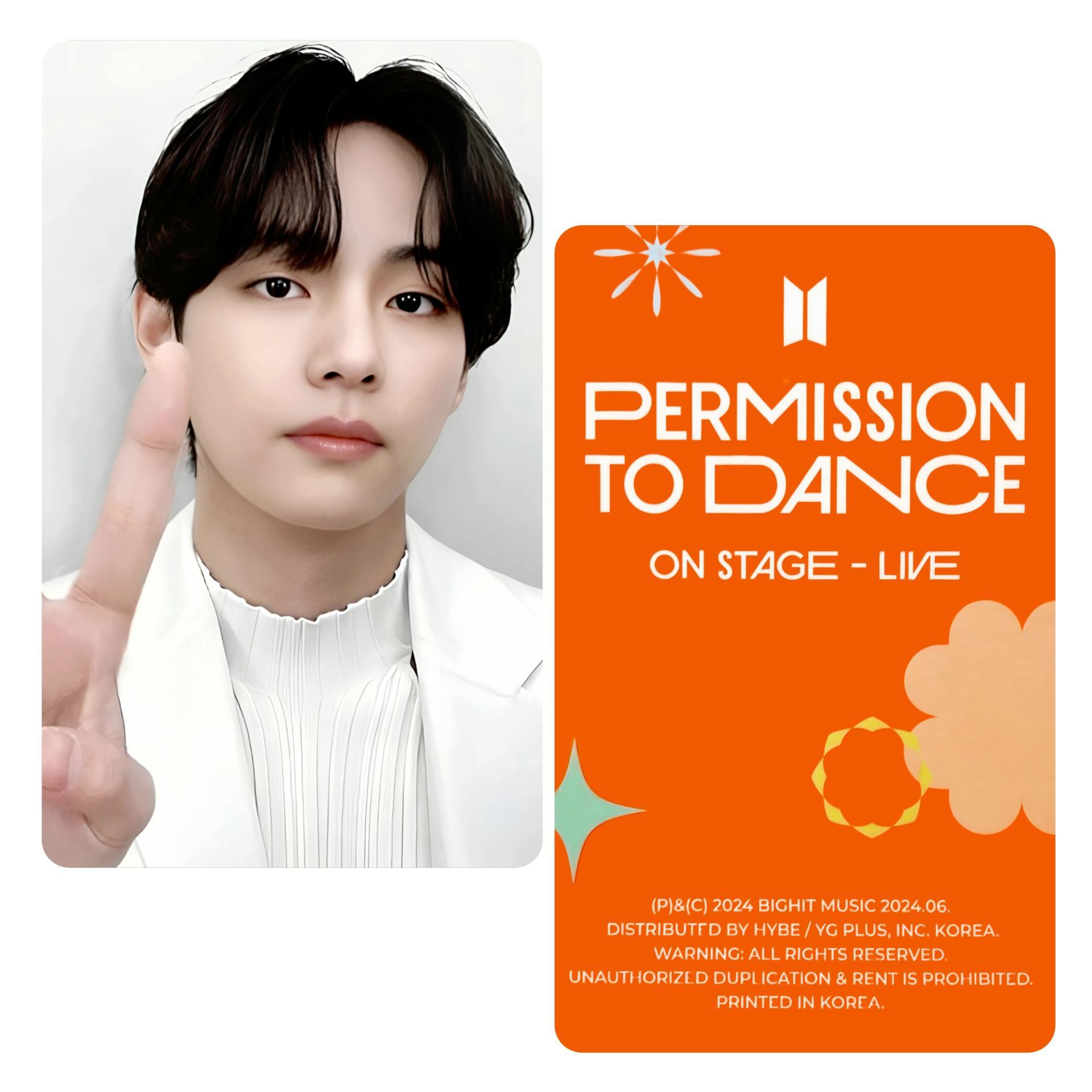 BTS - Permission To Dance On Stage - Live Album Photocards