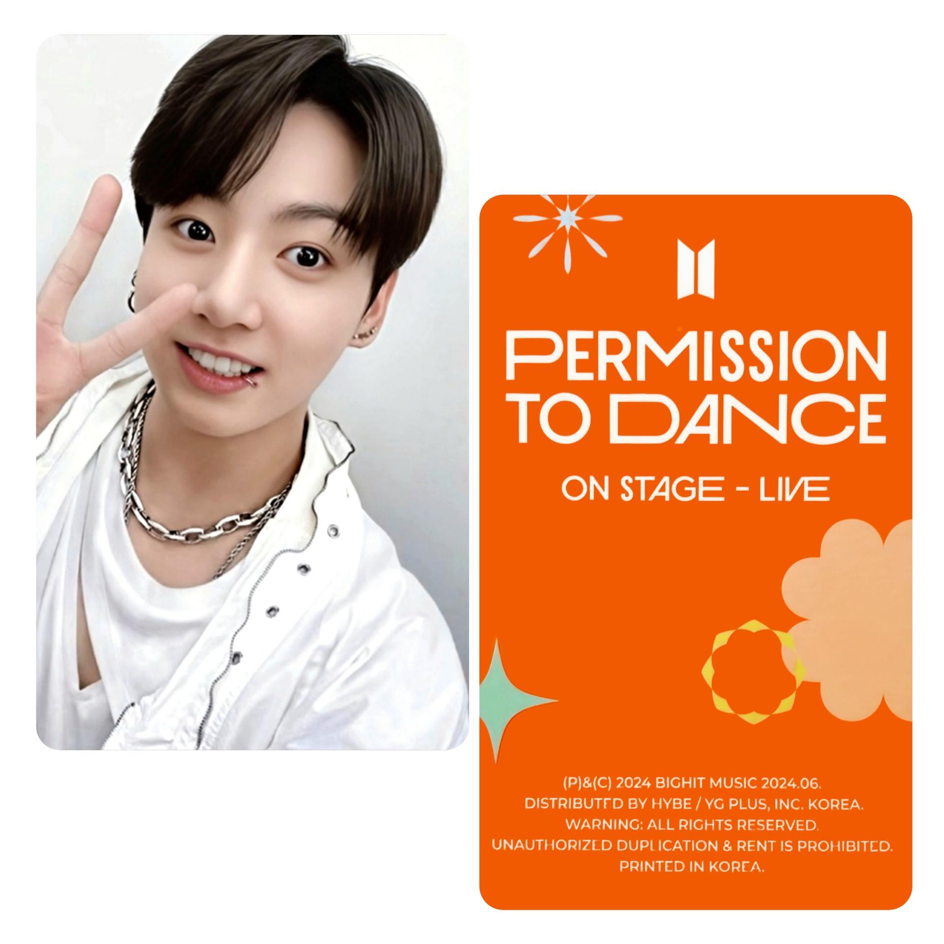 BTS - Permission To Dance On Stage - Live Album Photocards