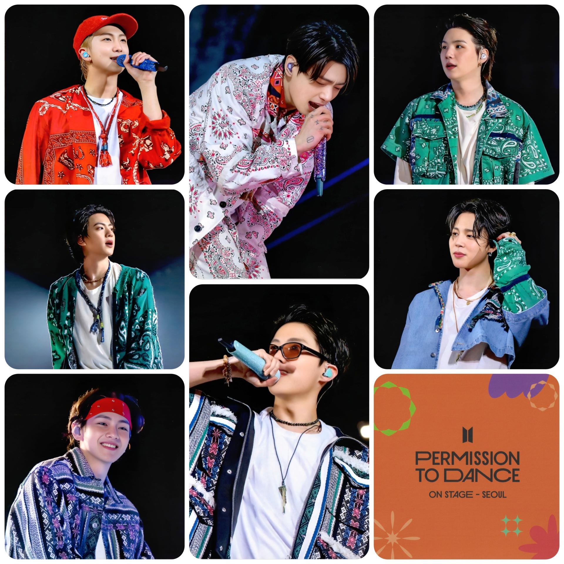 BTS - Permission To Dance Live On Stage Seoul QQ Postcards 