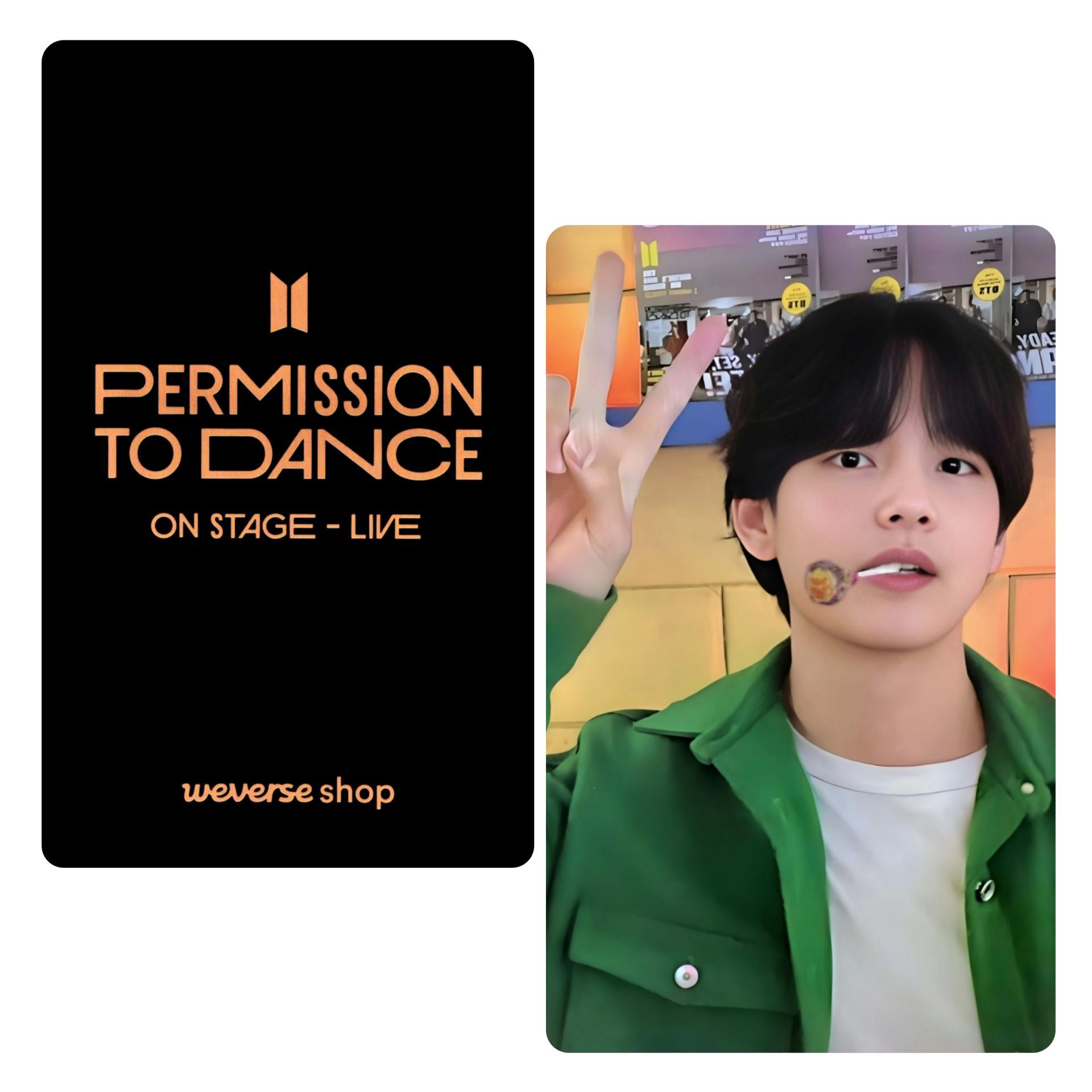 BTS - Permission To Dance On Stage Live - WV Global Photocards