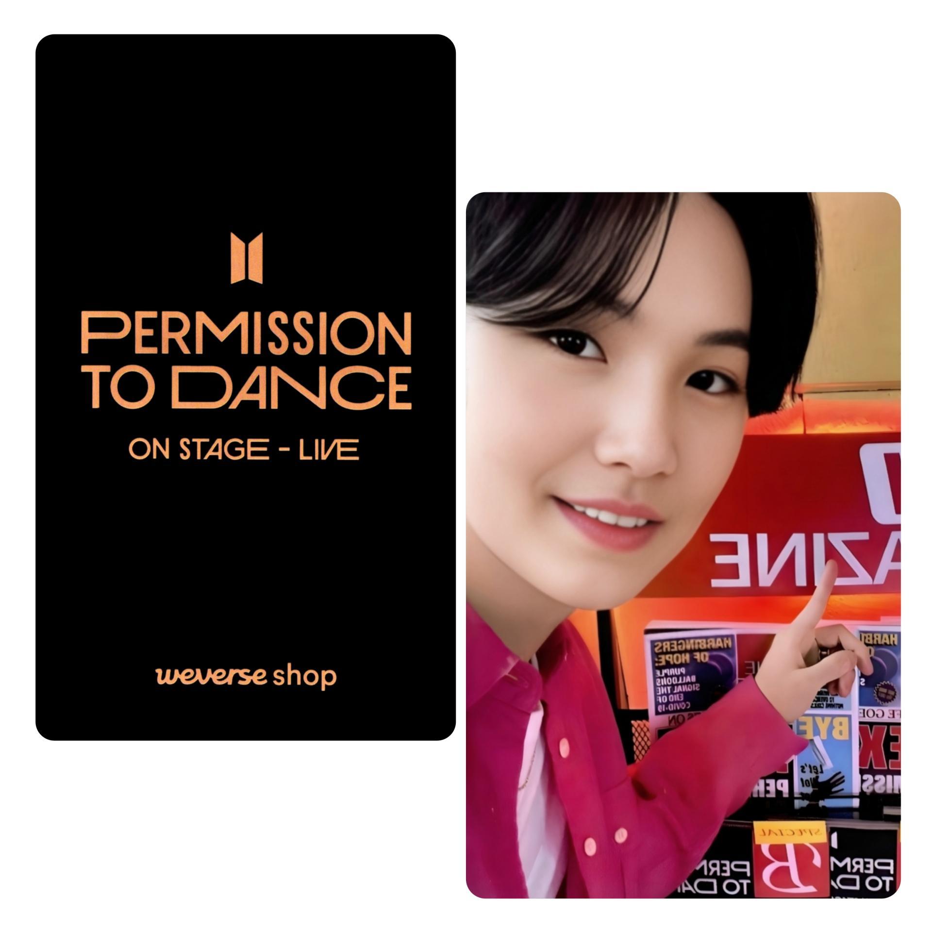 BTS - Permission To Dance On Stage Live - WV Global Photocards