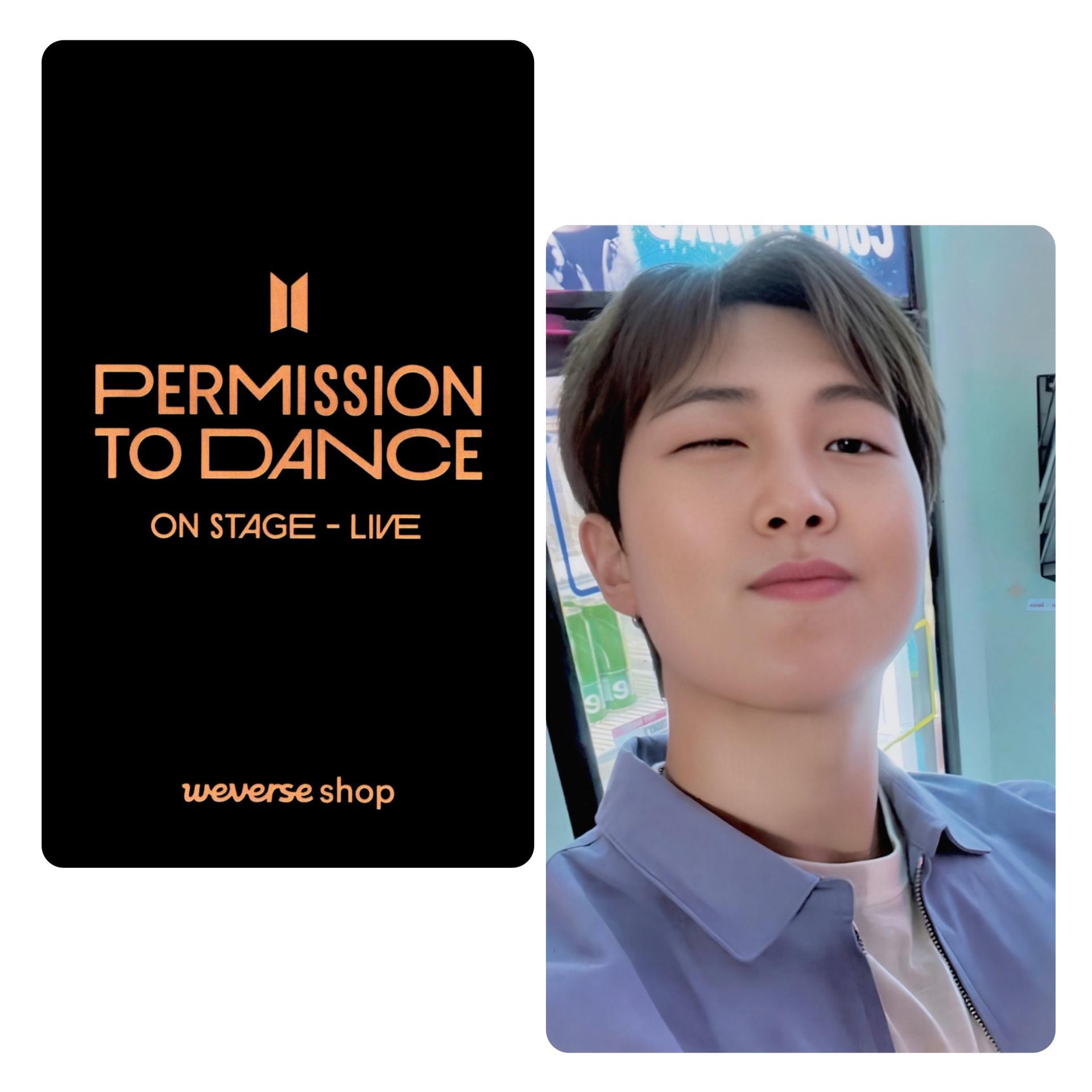 BTS - Permission To Dance On Stage Live - WV Global Photocards