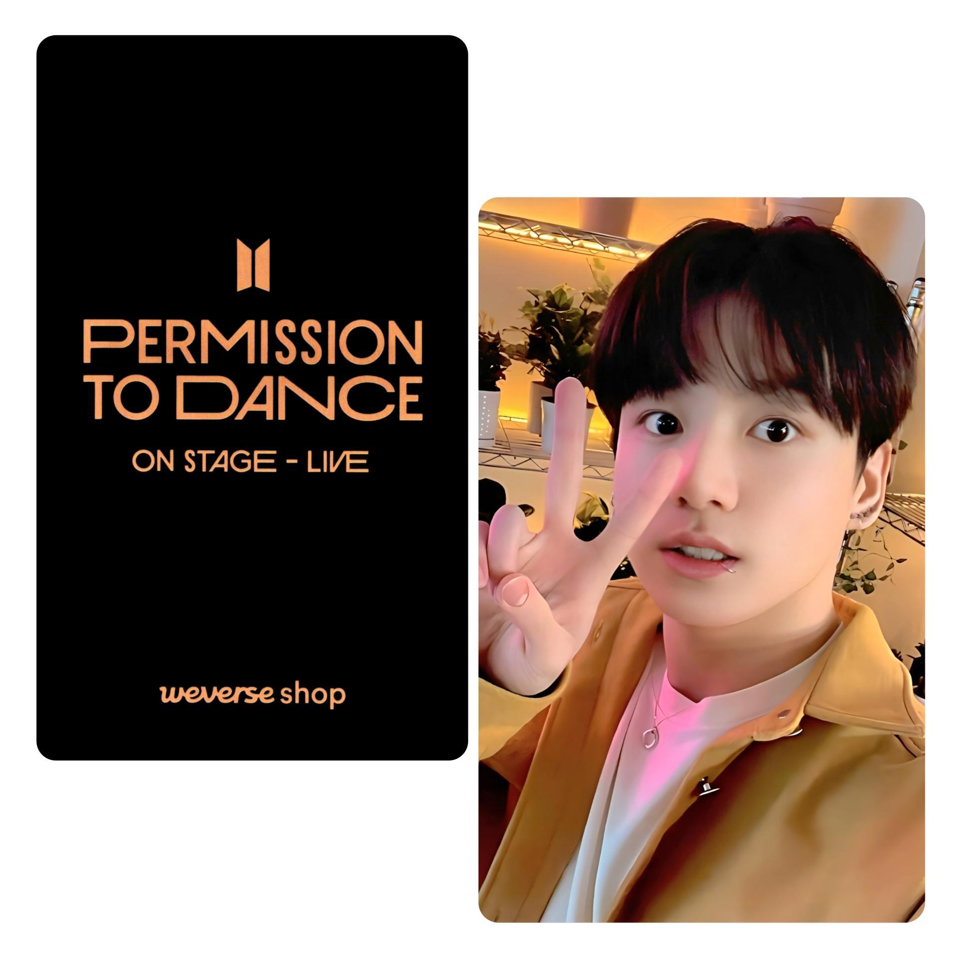 BTS - Permission To Dance On Stage Live - WV Global Photocards