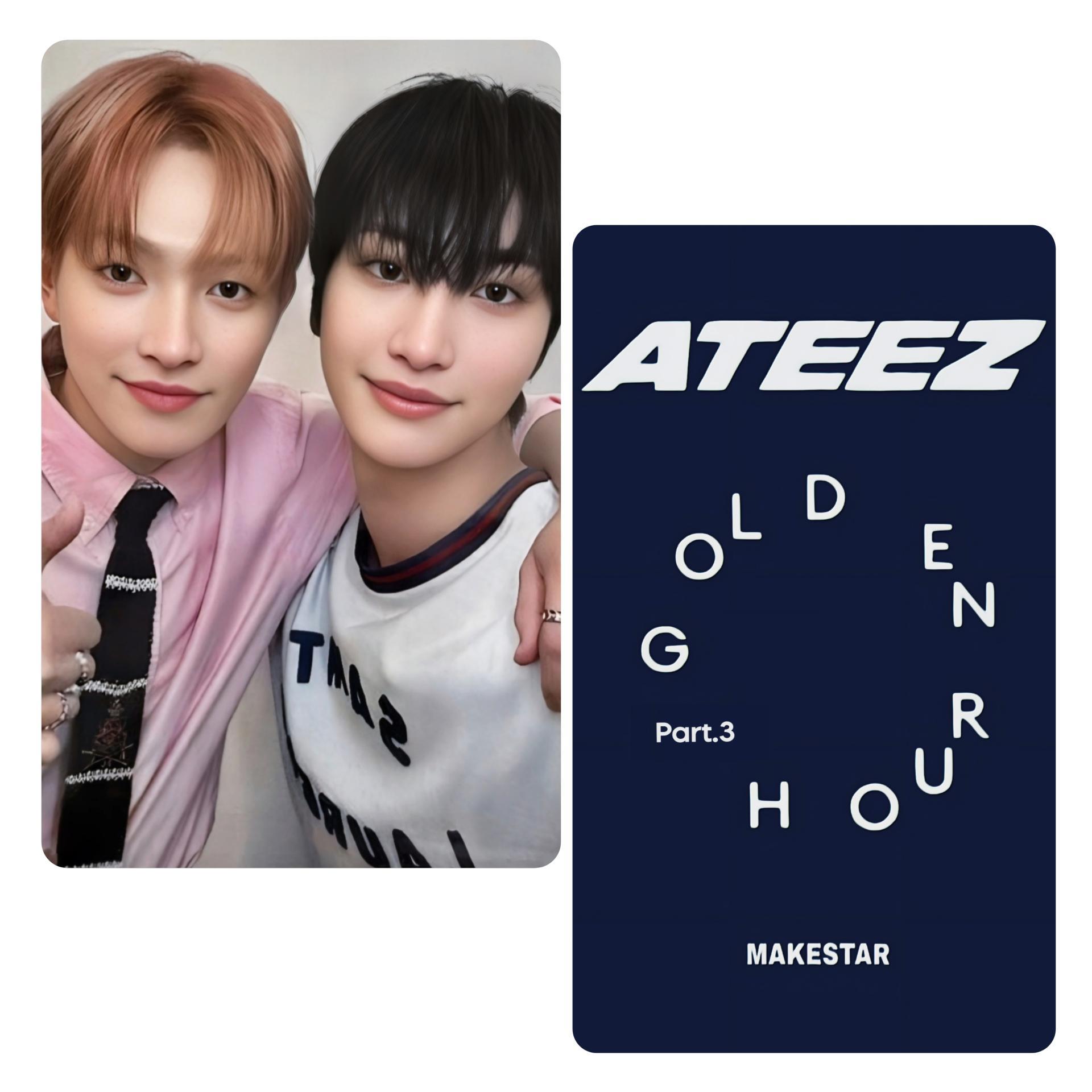 Ateez : Golden Hour 3 gamer Pop Up Hongjoong/Seonghwa Unit Photocards