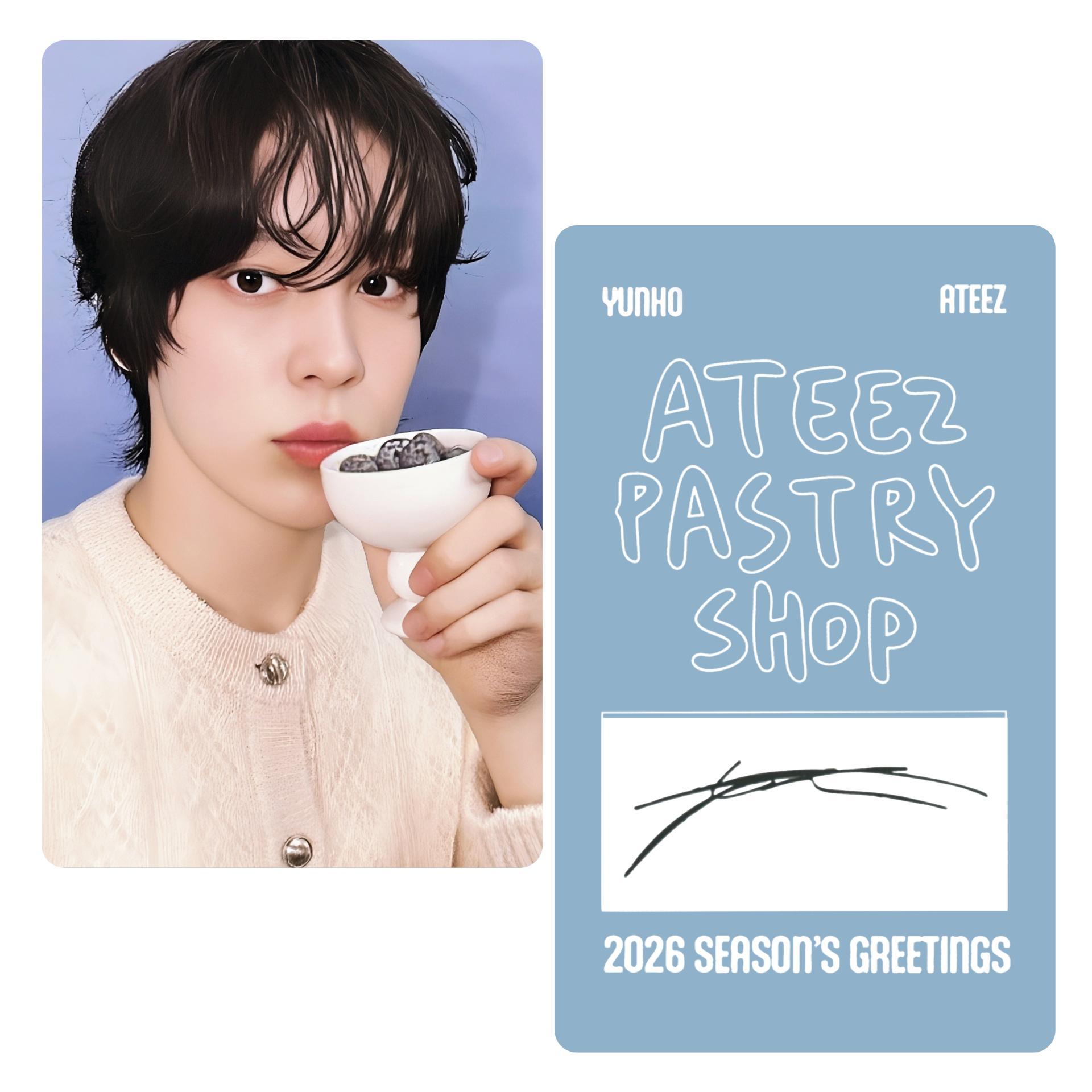 ATEEZ : Seasons Greetings 2026 : Pastry Shop Set B Photocards
