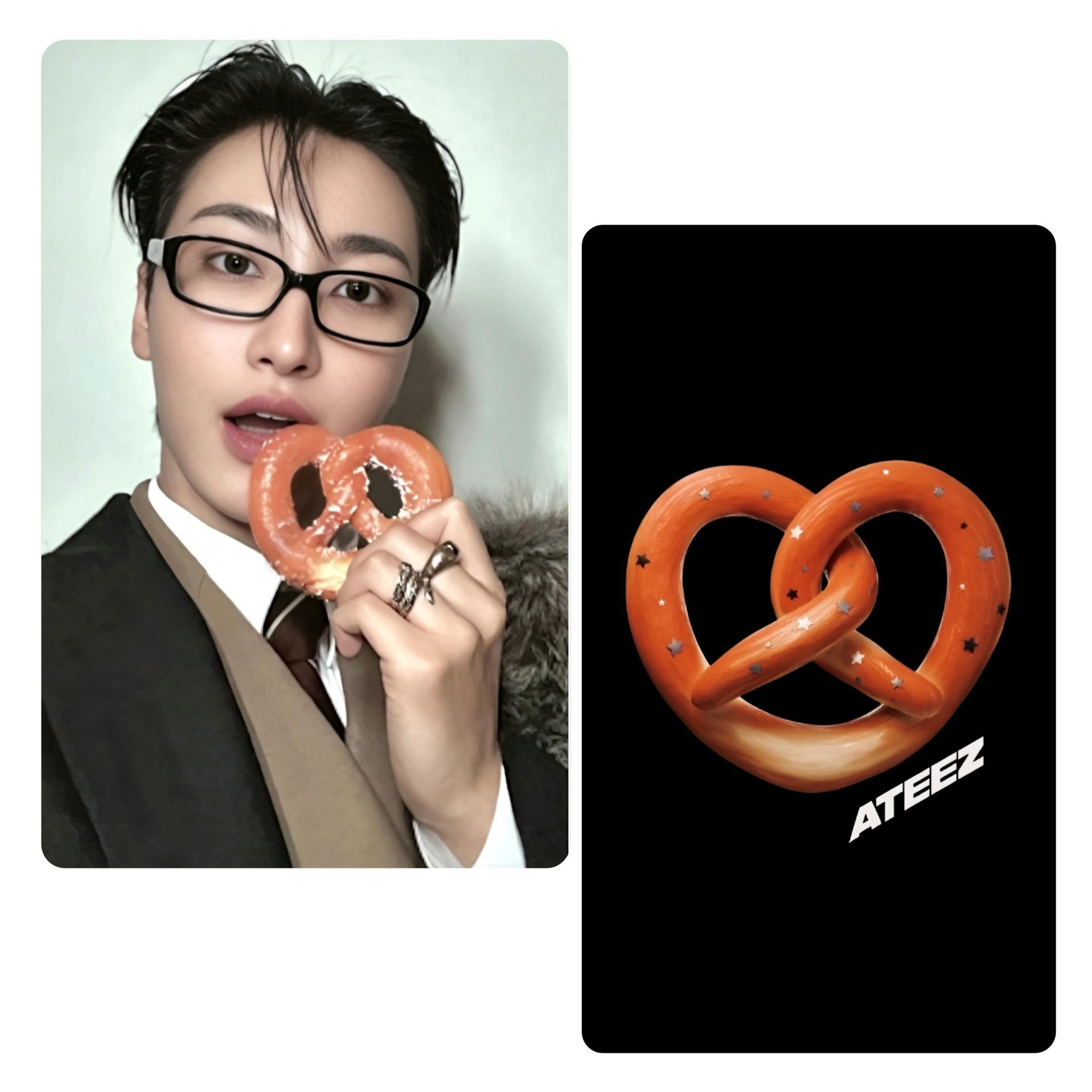 Ateez : Golden Hour 4 Europe exclusive Pretzel Photocards