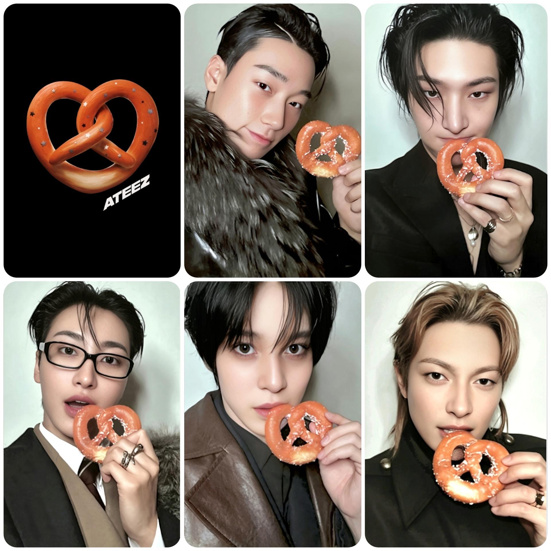 Ateez : Golden Hour 4 Europe exclusive Pretzel Photocards