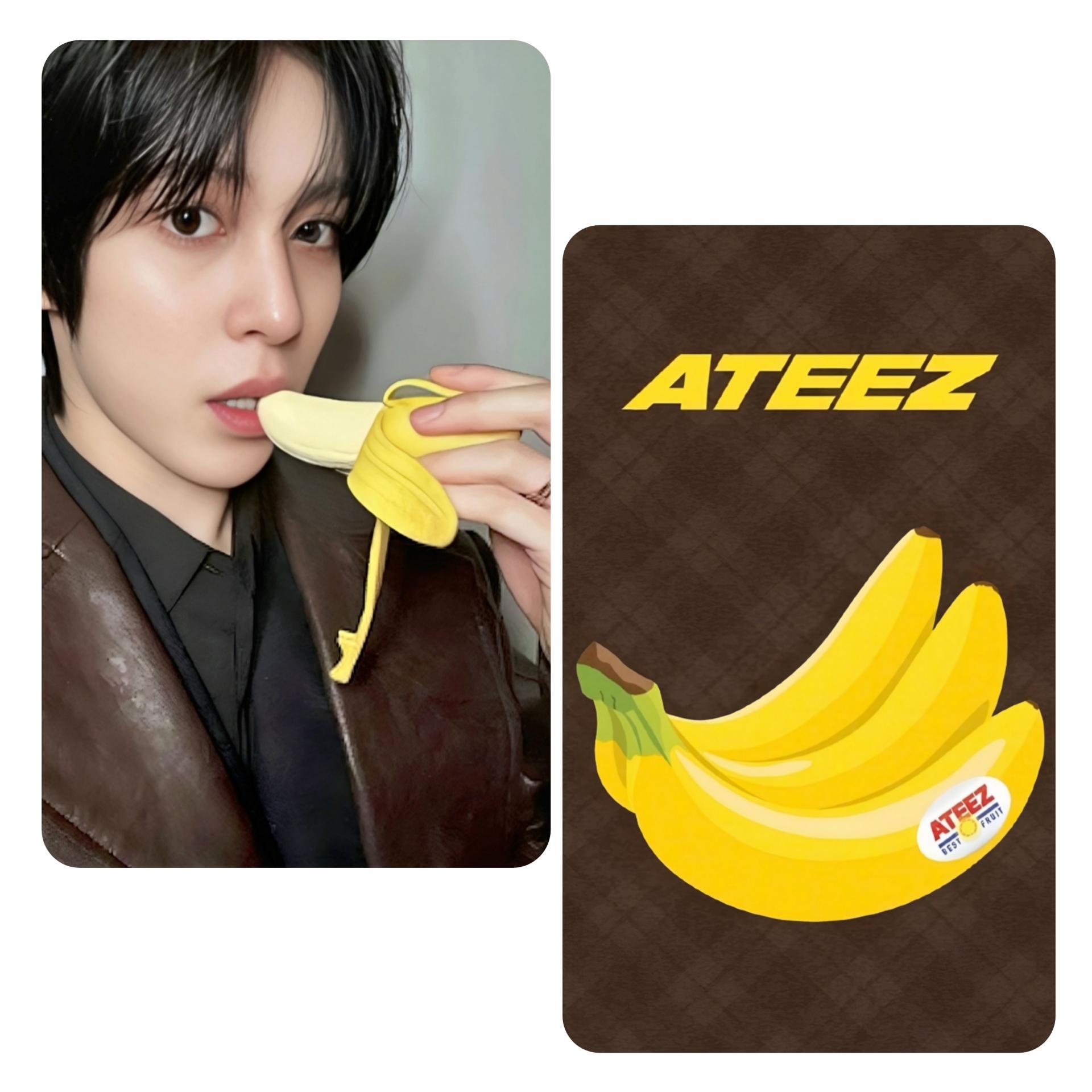 Ateez : Golden Hour 4 Pop Up exclusive Banana Photocards
