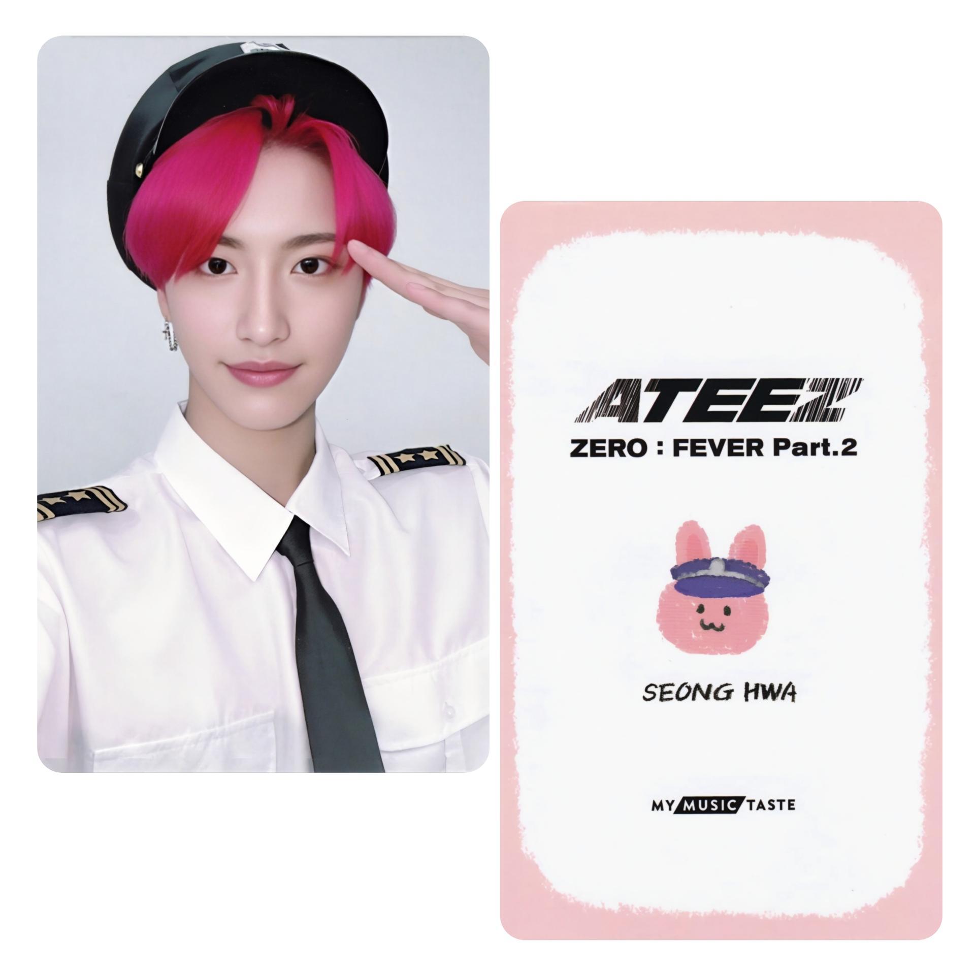 Ateez : Zero Fever Part 2 - MMT Video Call Seonghwa Photocards