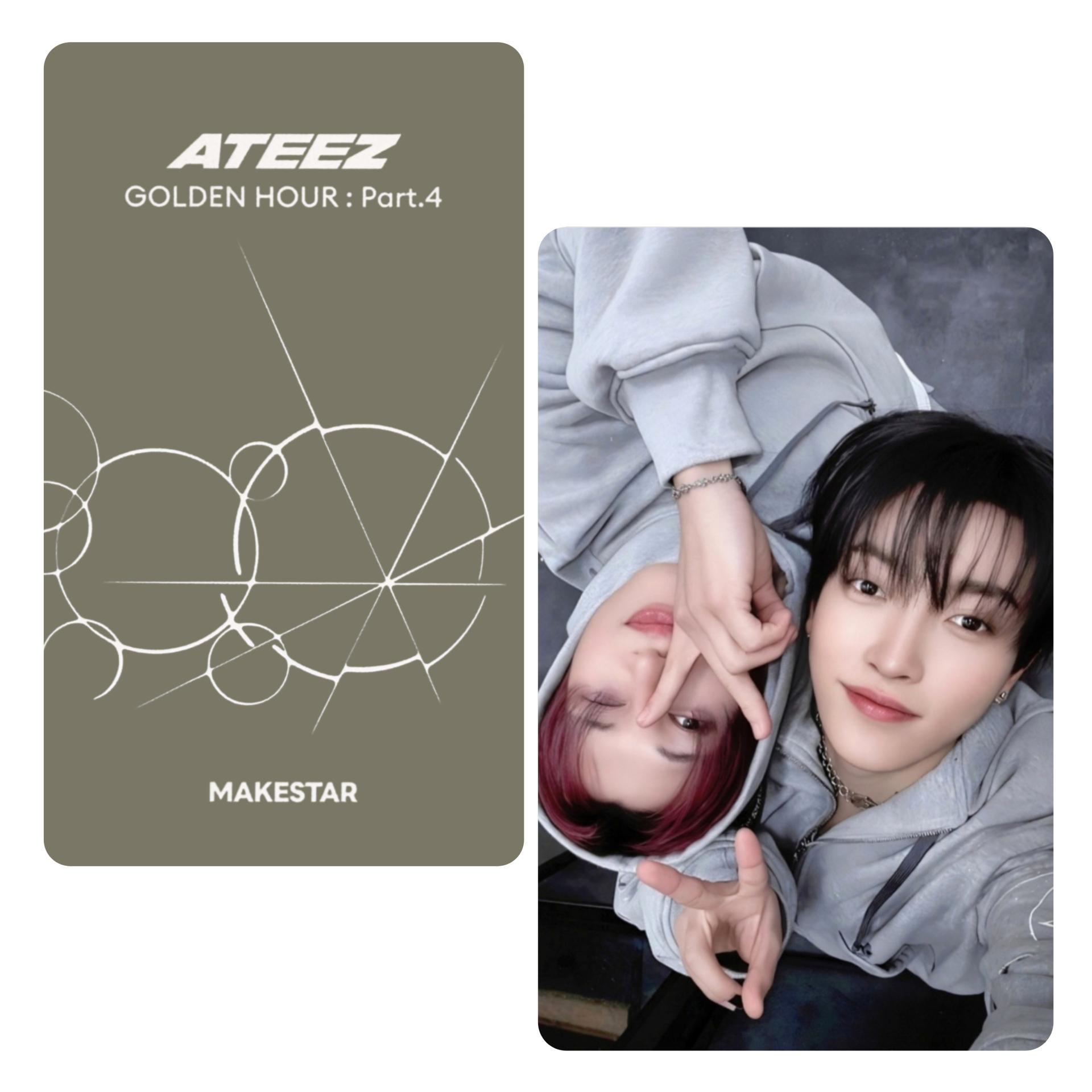 Ateez: Golden Hour Part 4 - Makestar Video Call Unit Photocards