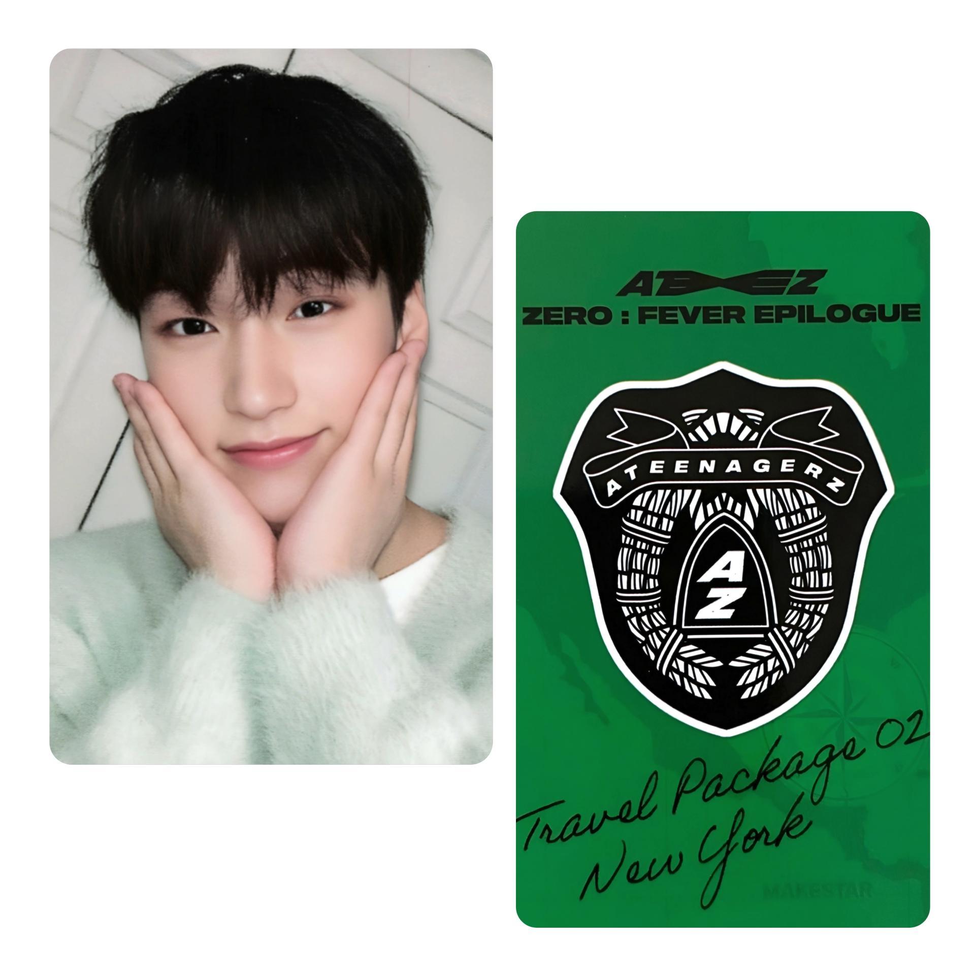 Ateez : San - Zero Fever Epilogue NY Makestar Photocards