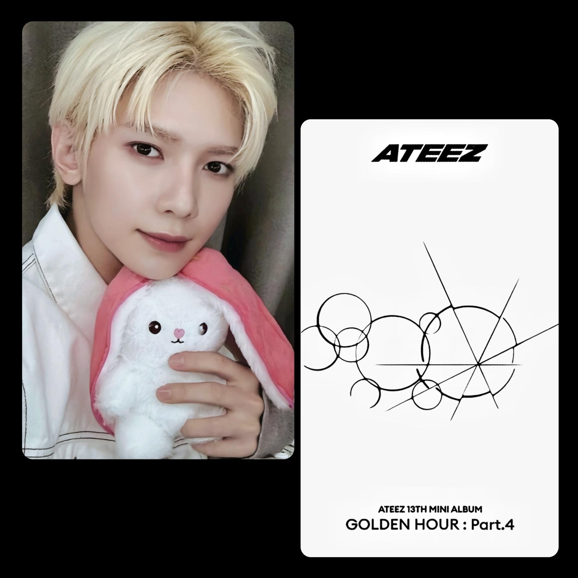 ATEEZ : Golden Hour 4 Poca Album Strawberry Bunny POB Photocards