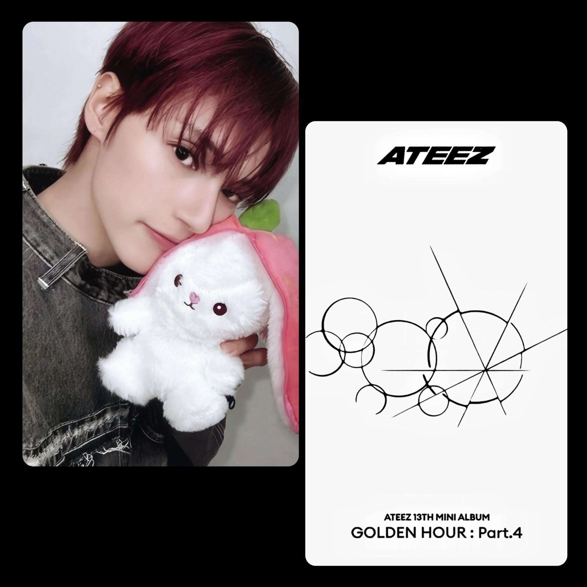 ATEEZ : Golden Hour 4 Poca Album Strawberry Bunny POB Photocards