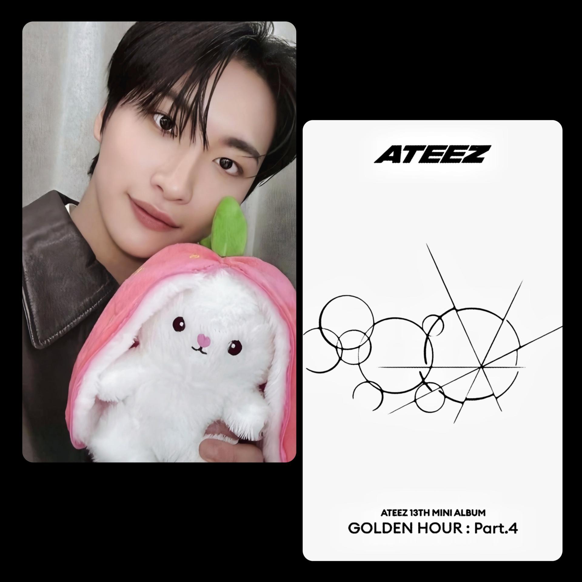 ATEEZ : Golden Hour 4 Poca Album Strawberry Bunny POB Photocards