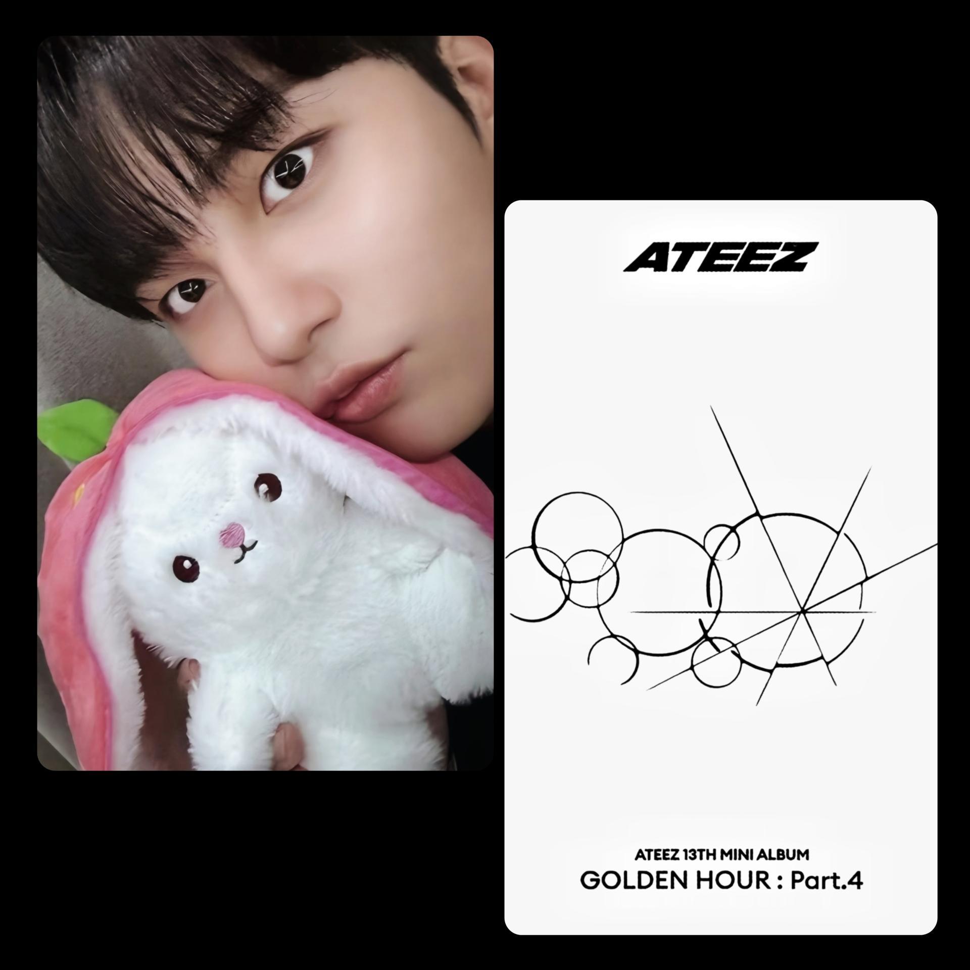 ATEEZ : Golden Hour 4 Poca Album Strawberry Bunny POB Photocards
