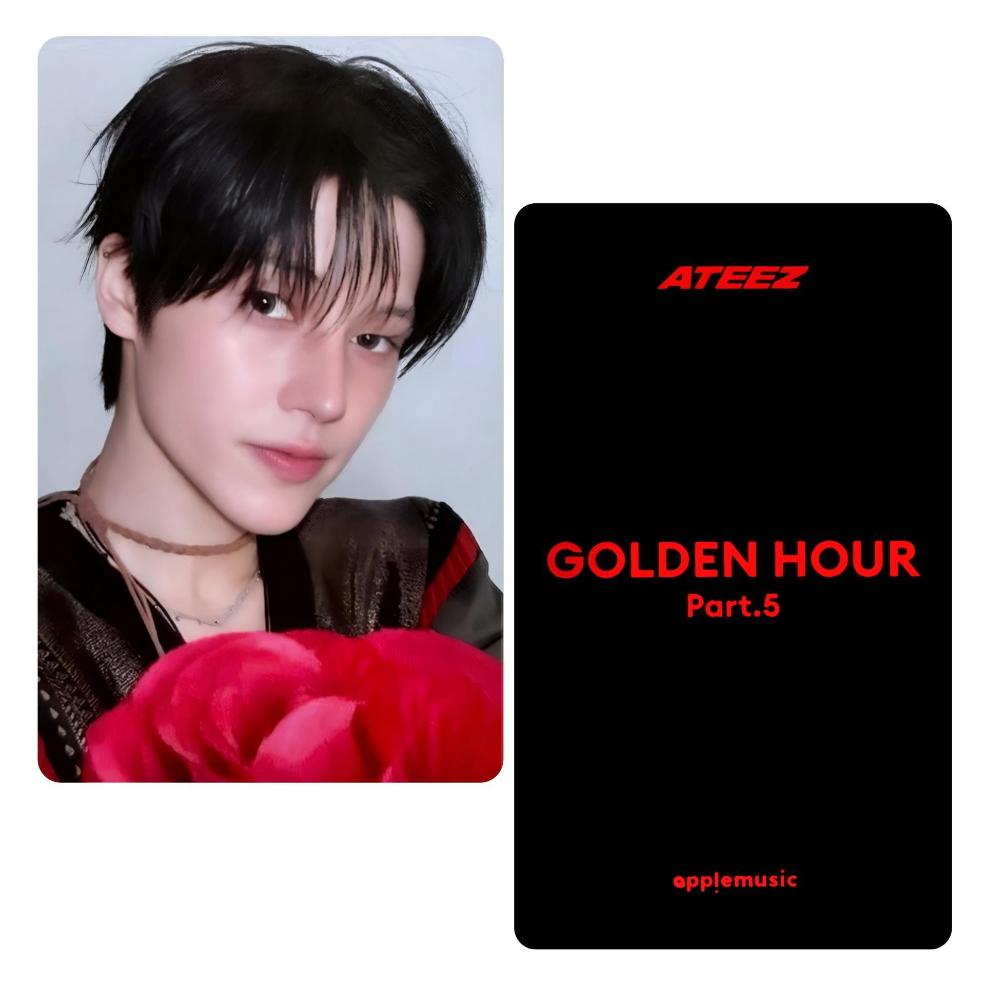 ATEEZ : Golden Hour 5  Apple Music Digipack War of Roses Photocards