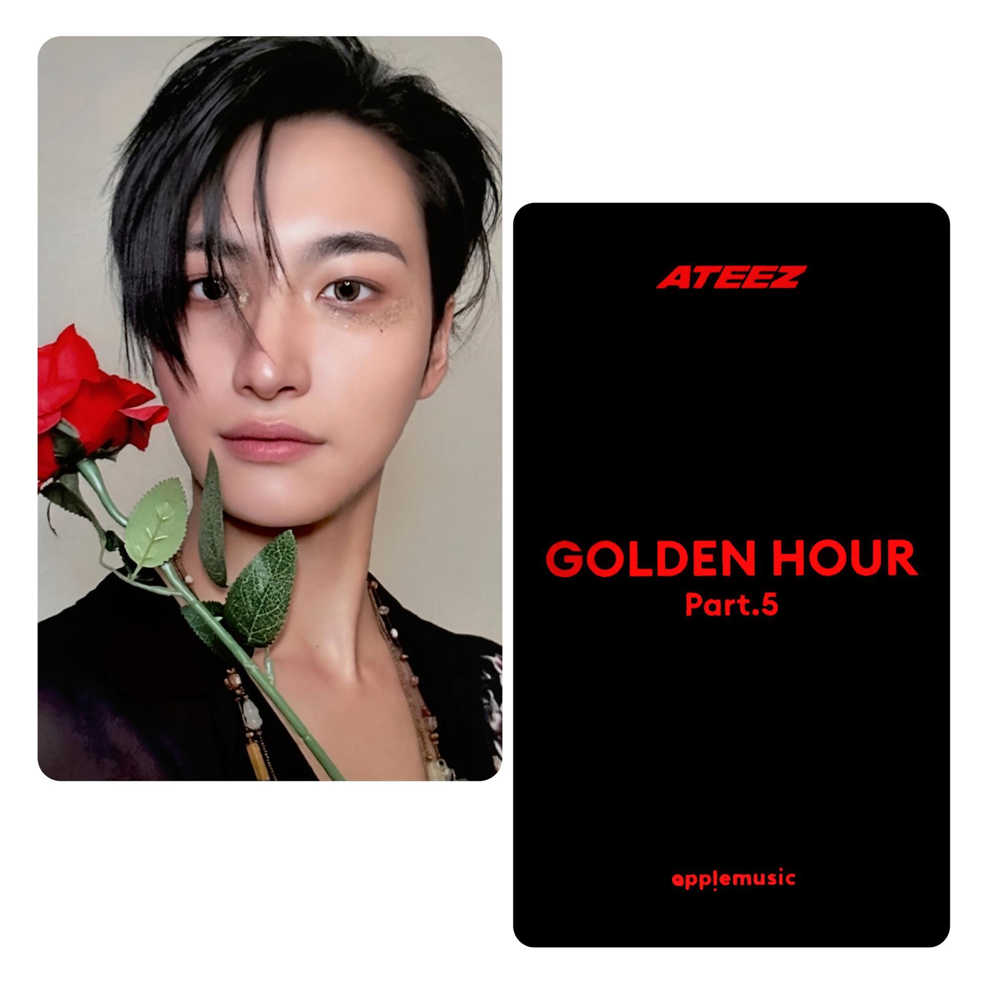 ATEEZ : Golden Hour 5  Apple Music Digipack War of Roses Photocards