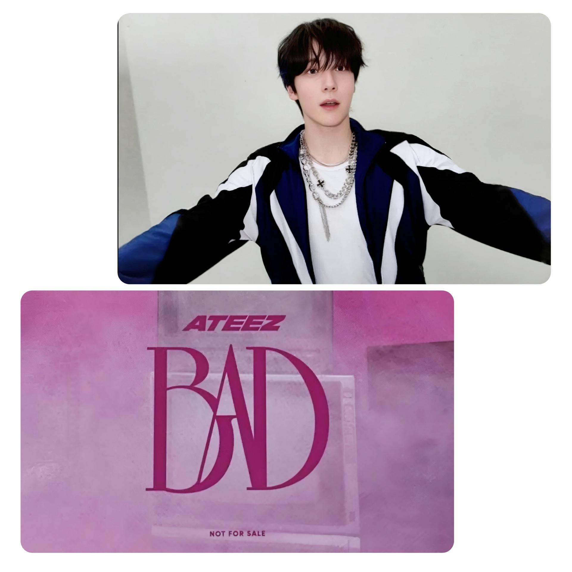 ATEEZ : Bad Limited Edition UMS Japan Lucky Draw Photocards Yunho