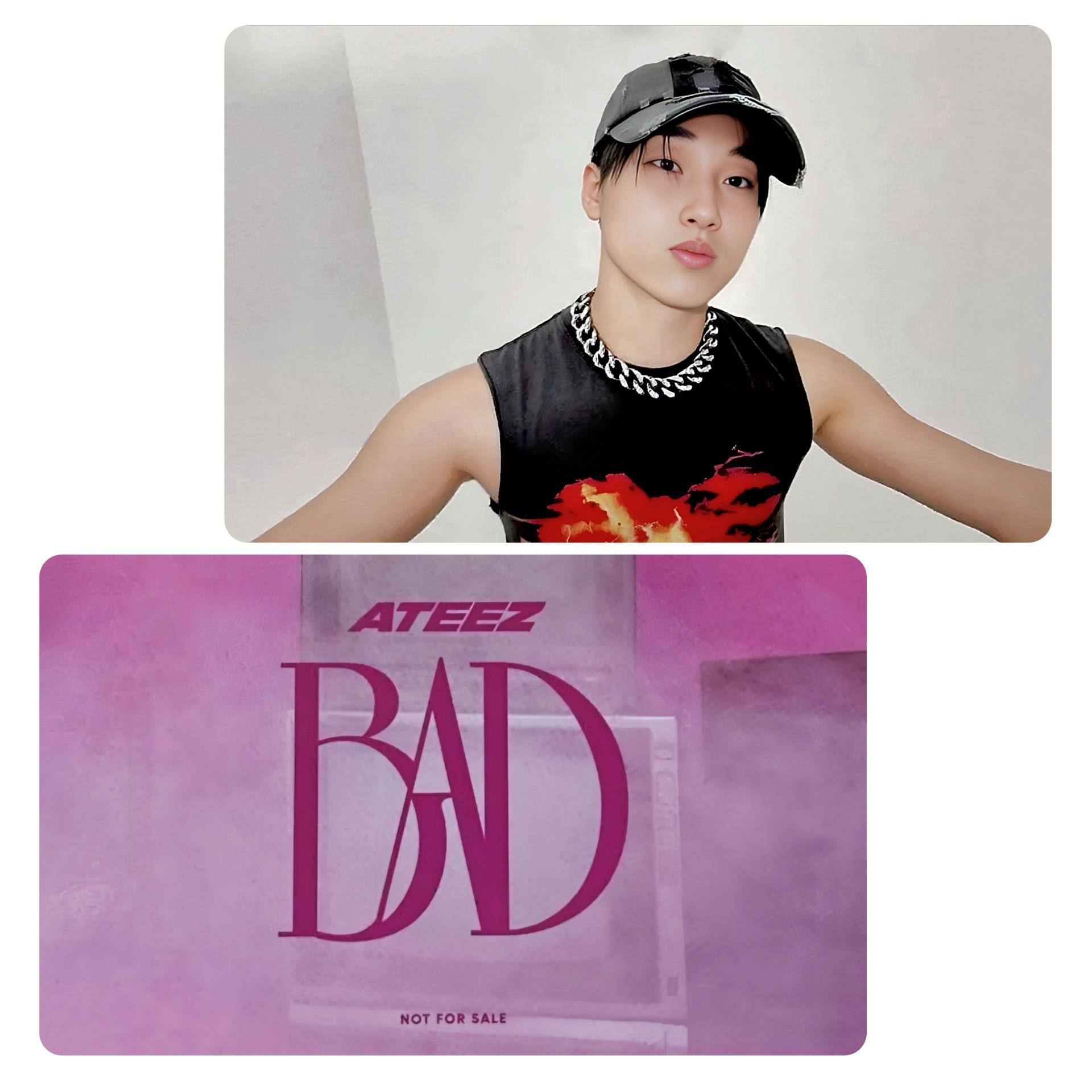 ATEEZ : Bad Limited Edition UMS Japan Lucky Draw Photocards San