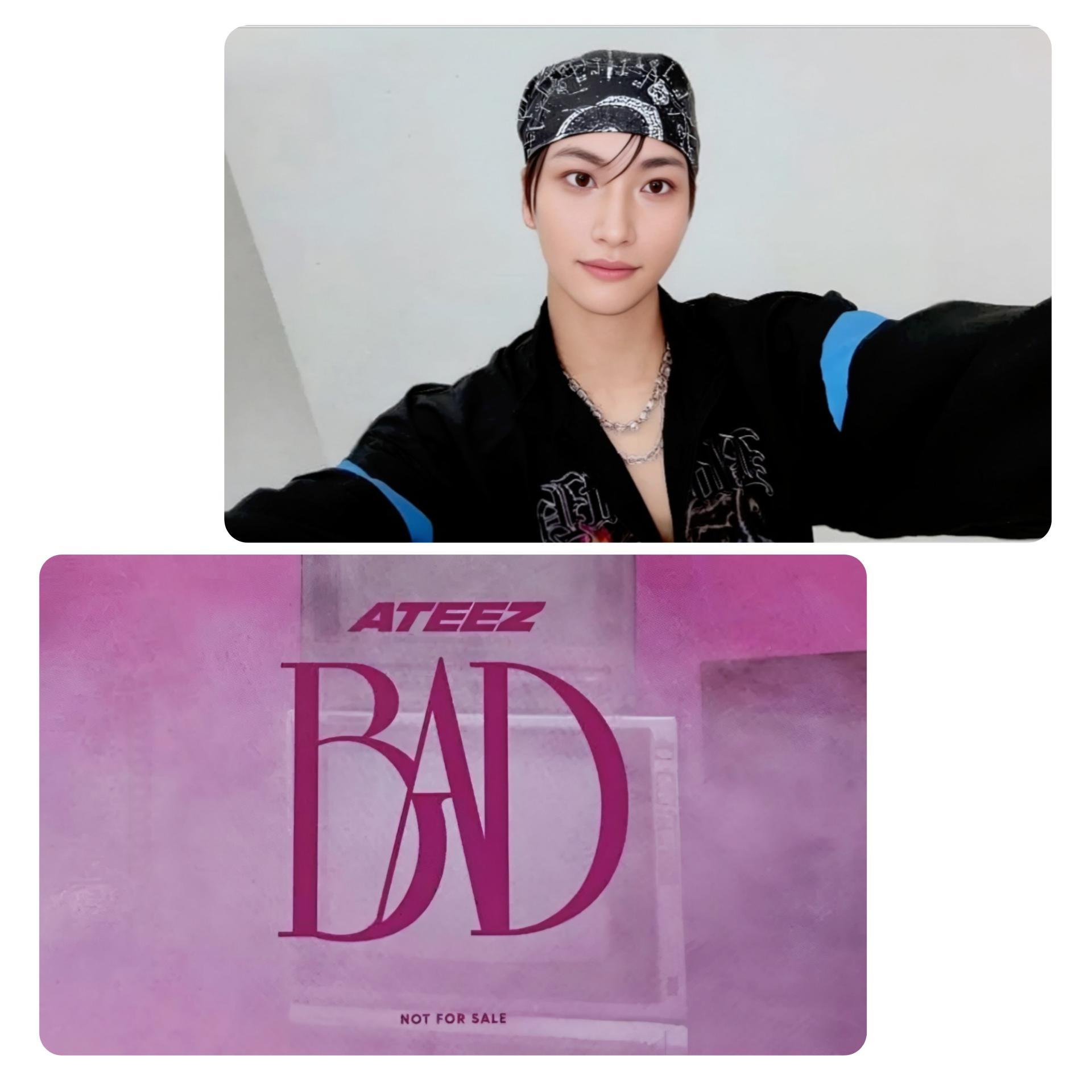 ATEEZ : Bad Limited Edition UMS Japan Lucky Draw Photocards Seonghwa