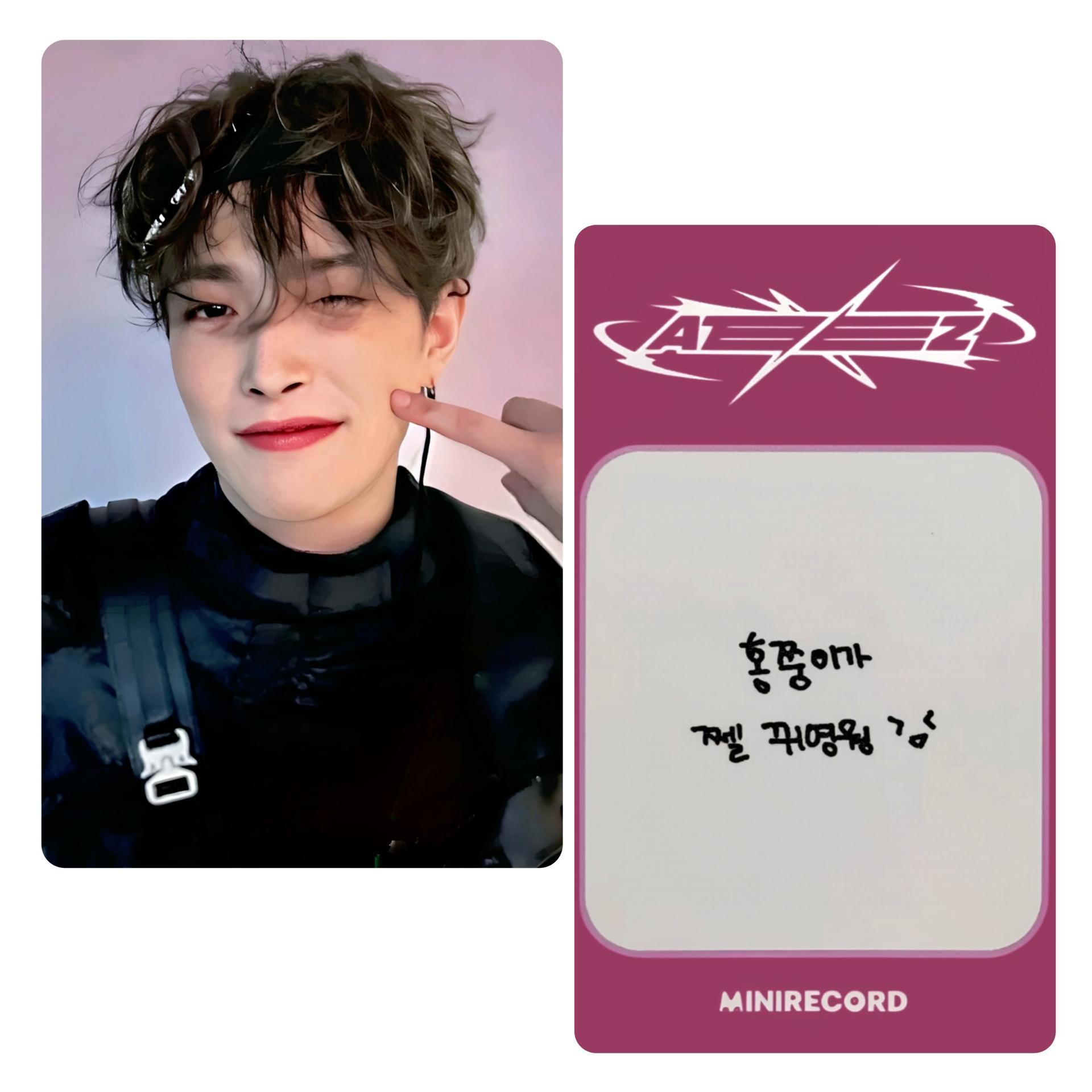 Ateez : World EP. Fin : Will Minirecord Photocards Hongjoong