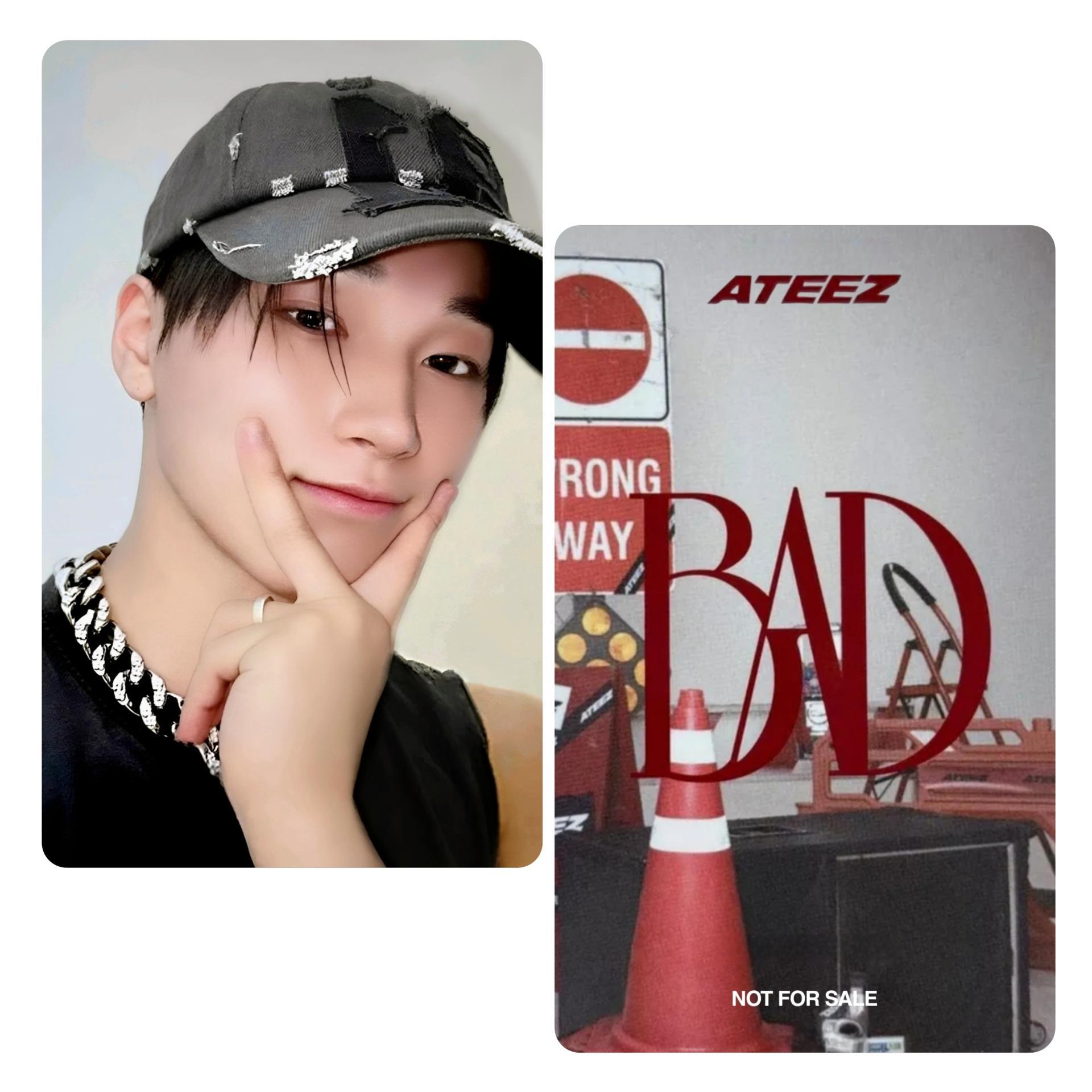 Ateez : BAD - Japan Fan Club Ver 1 Photocards San