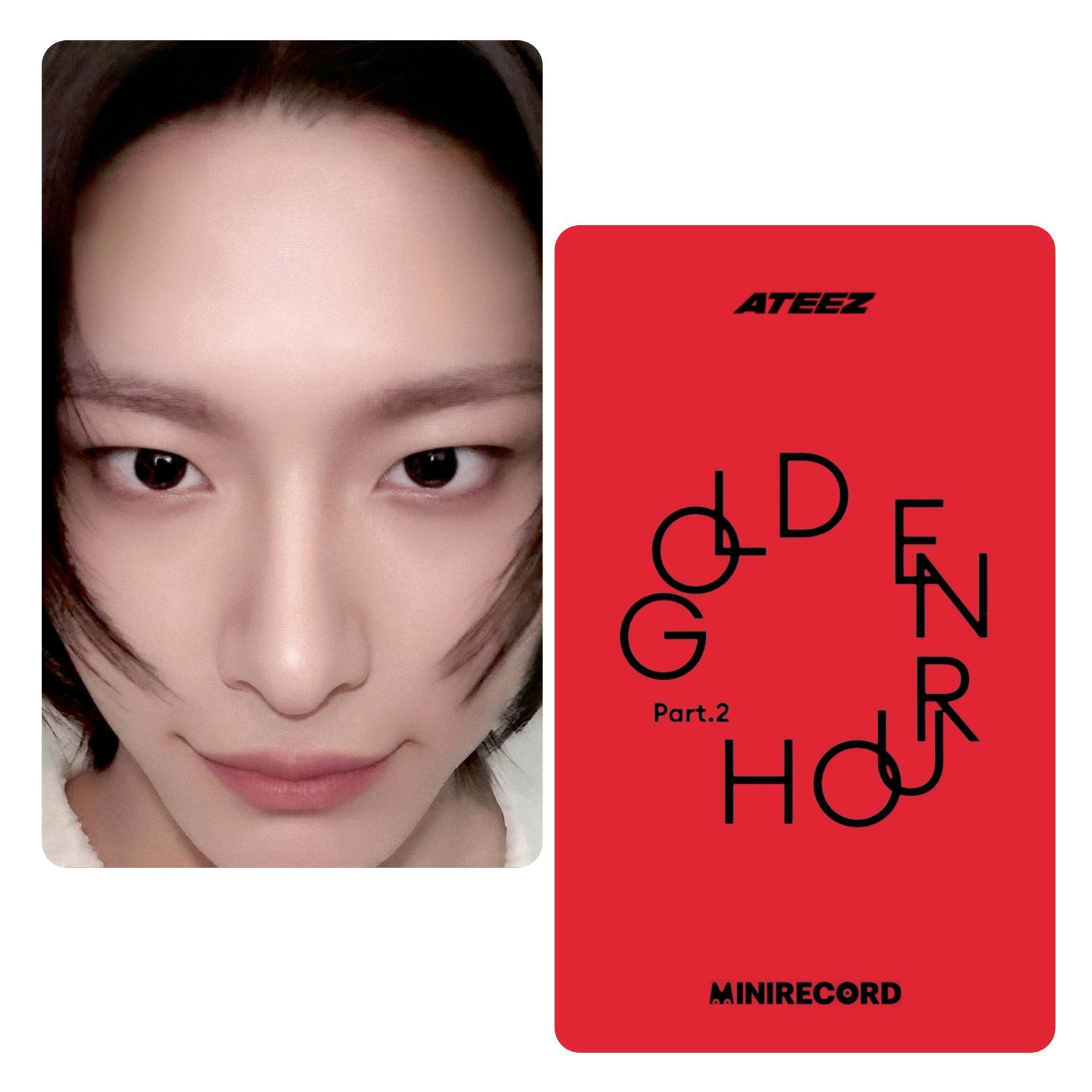 Ateez : Golden Hour 2 Minirecord Lucky Draw Photocards Seonghwa