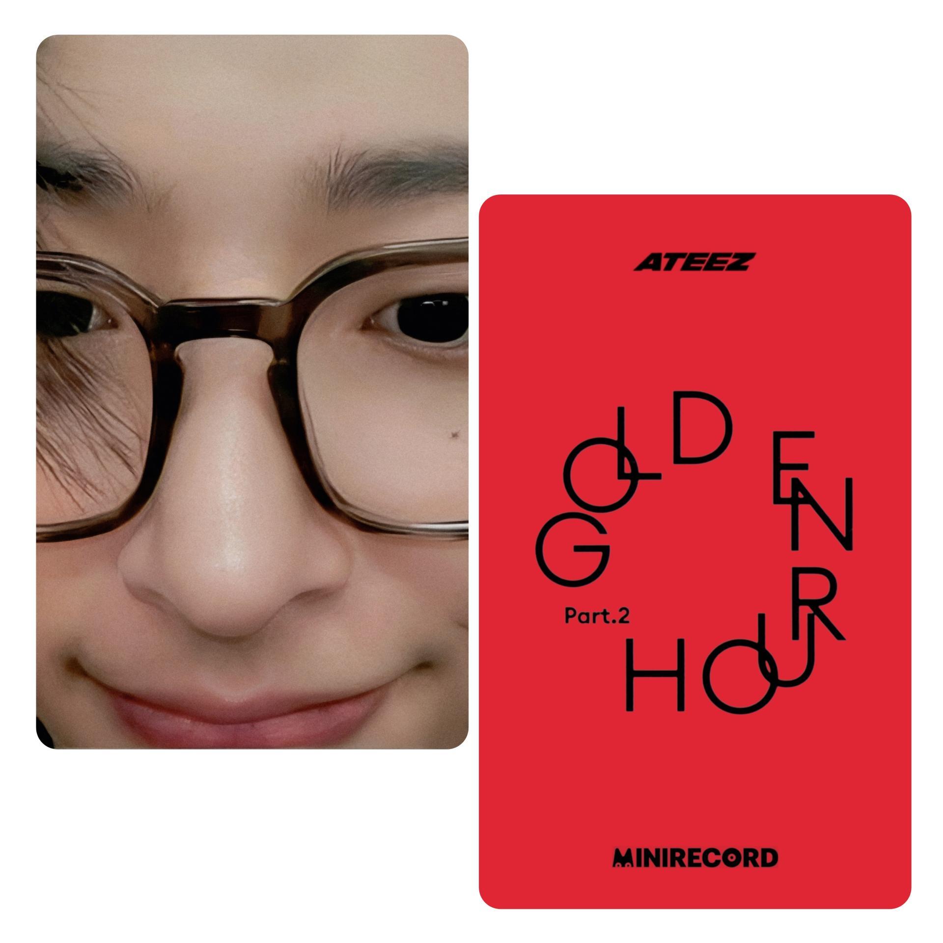 Ateez : Golden Hour 2 Minirecord Lucky Draw Photocards Mingi