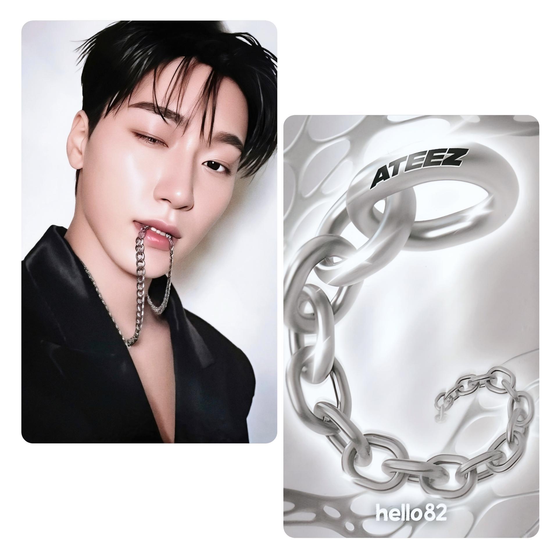 Ateez : Golden Hour 2 Hello82 Chain Ver Photocards San