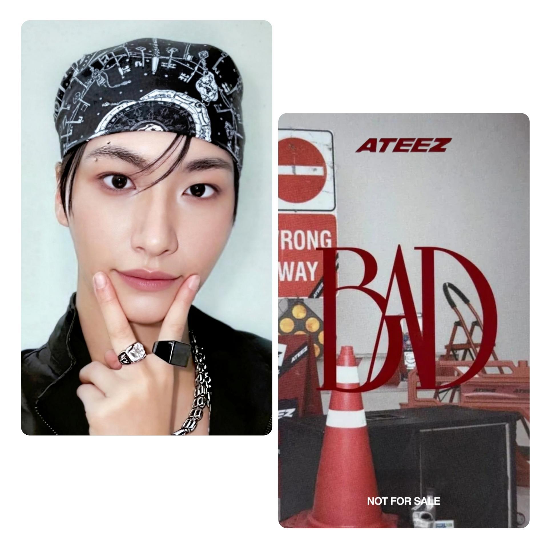 Ateez : BAD - Japan Fan Club Ver 1 Photocards Seonghwa