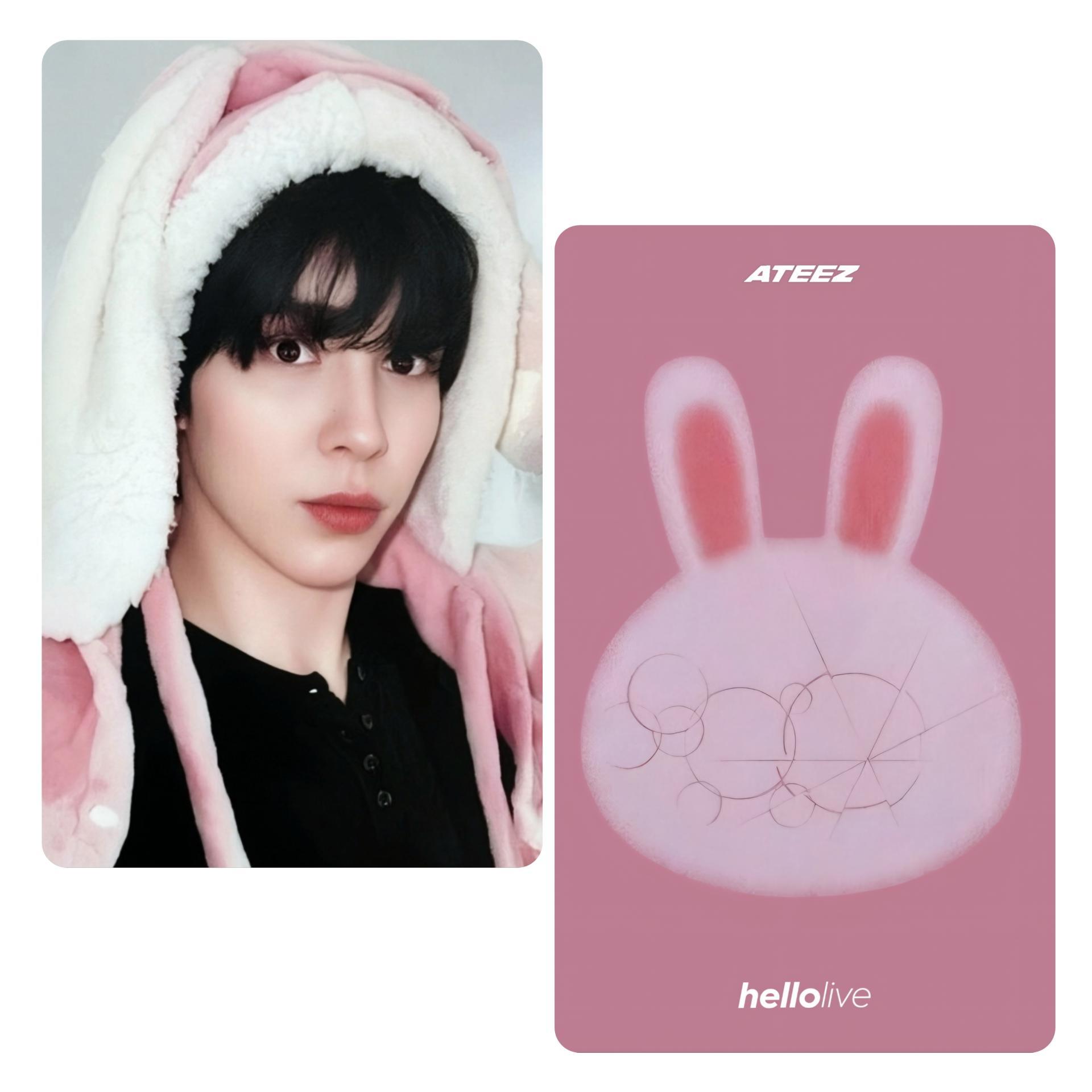 ATEEZ Golden Hour4 Hellolive 3rd Fansign Photocards Yunho