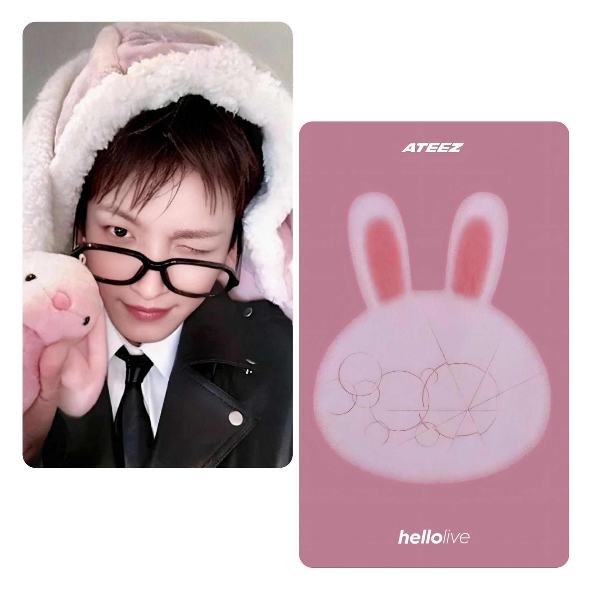 ATEEZ Golden Hour4 Hellolive 3rd Fansign Photocards Hongjoong