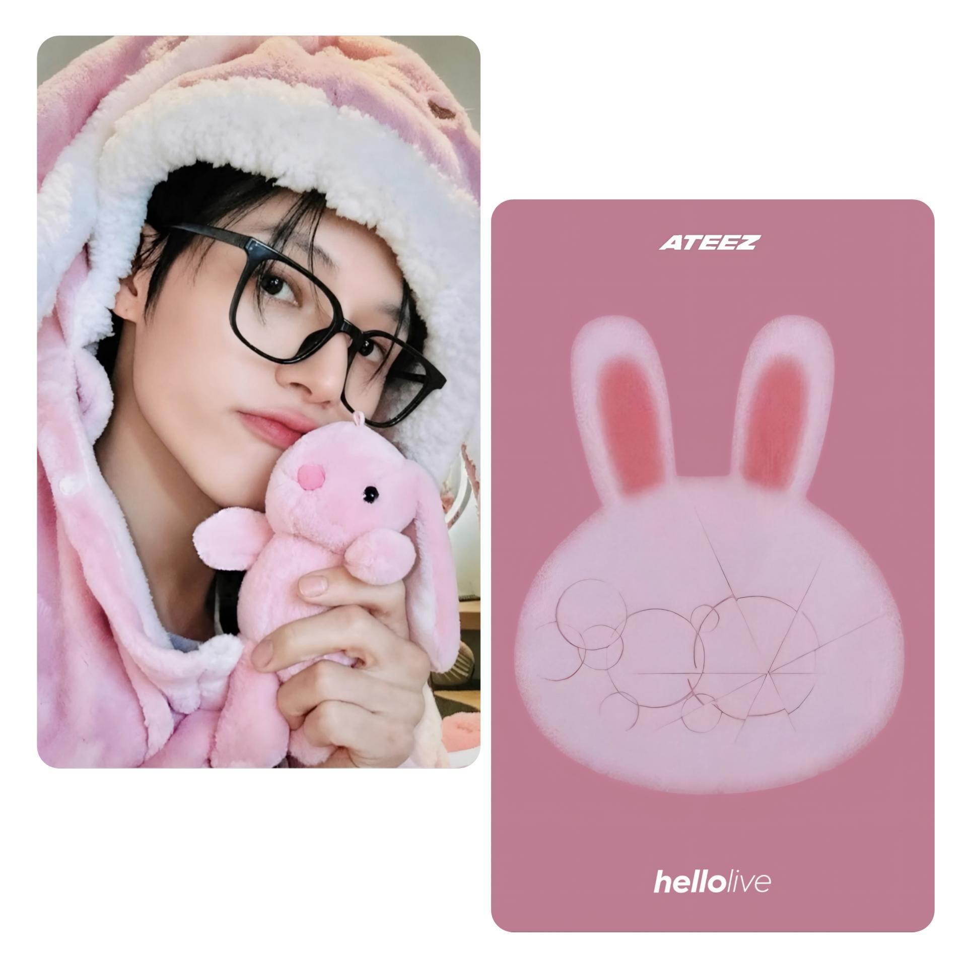 ATEEZ Golden Hour4 Hellolive 3rd Fansign Photocards Wooyoung
