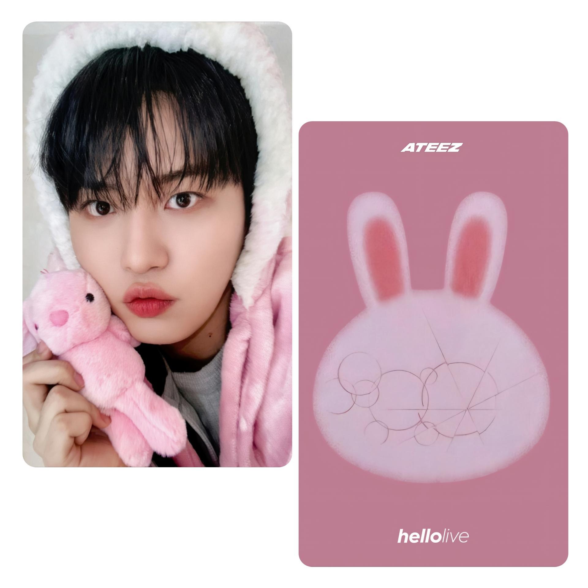 ATEEZ Golden Hour4 Hellolive 3rd Fansign Photocards Jongho