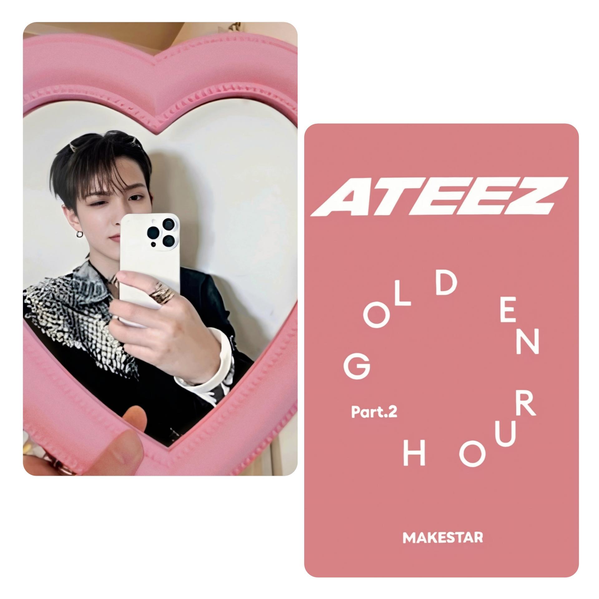 ATEEZ : Golden Hour 2 Makestar Mirror Selfie Photocards Hongjoong