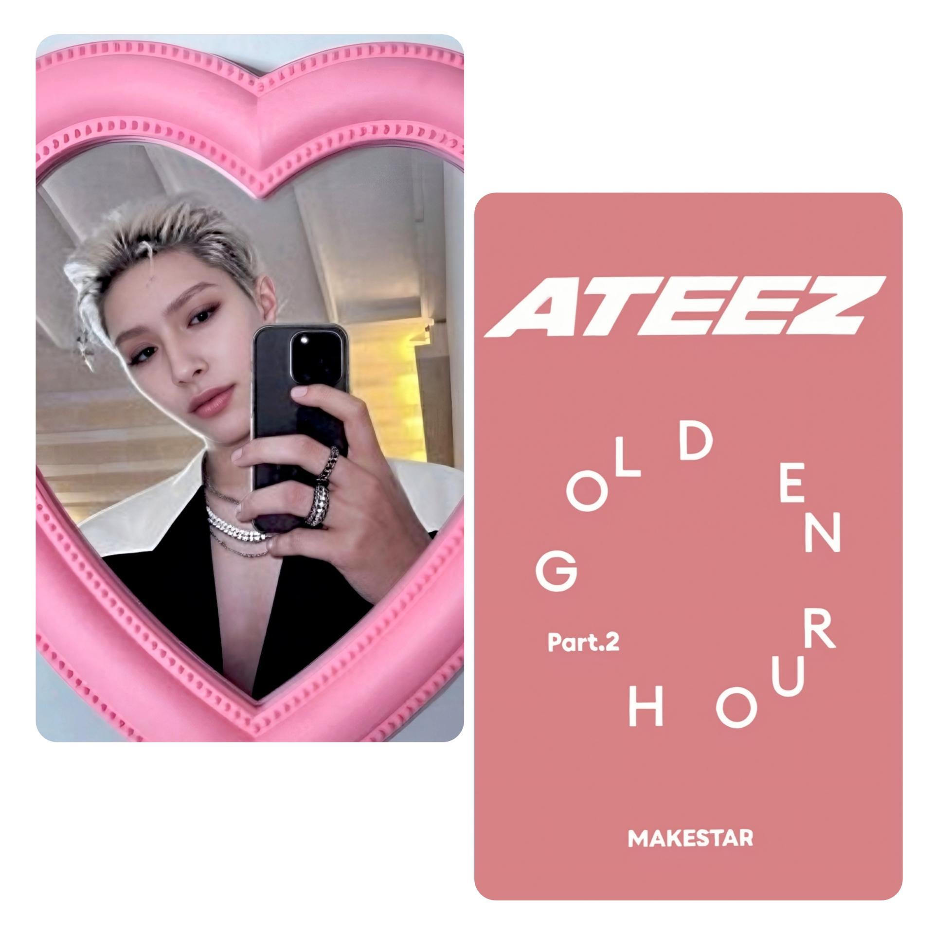 ATEEZ : Golden Hour 2 Makestar Mirror Selfie Photocards Mingi