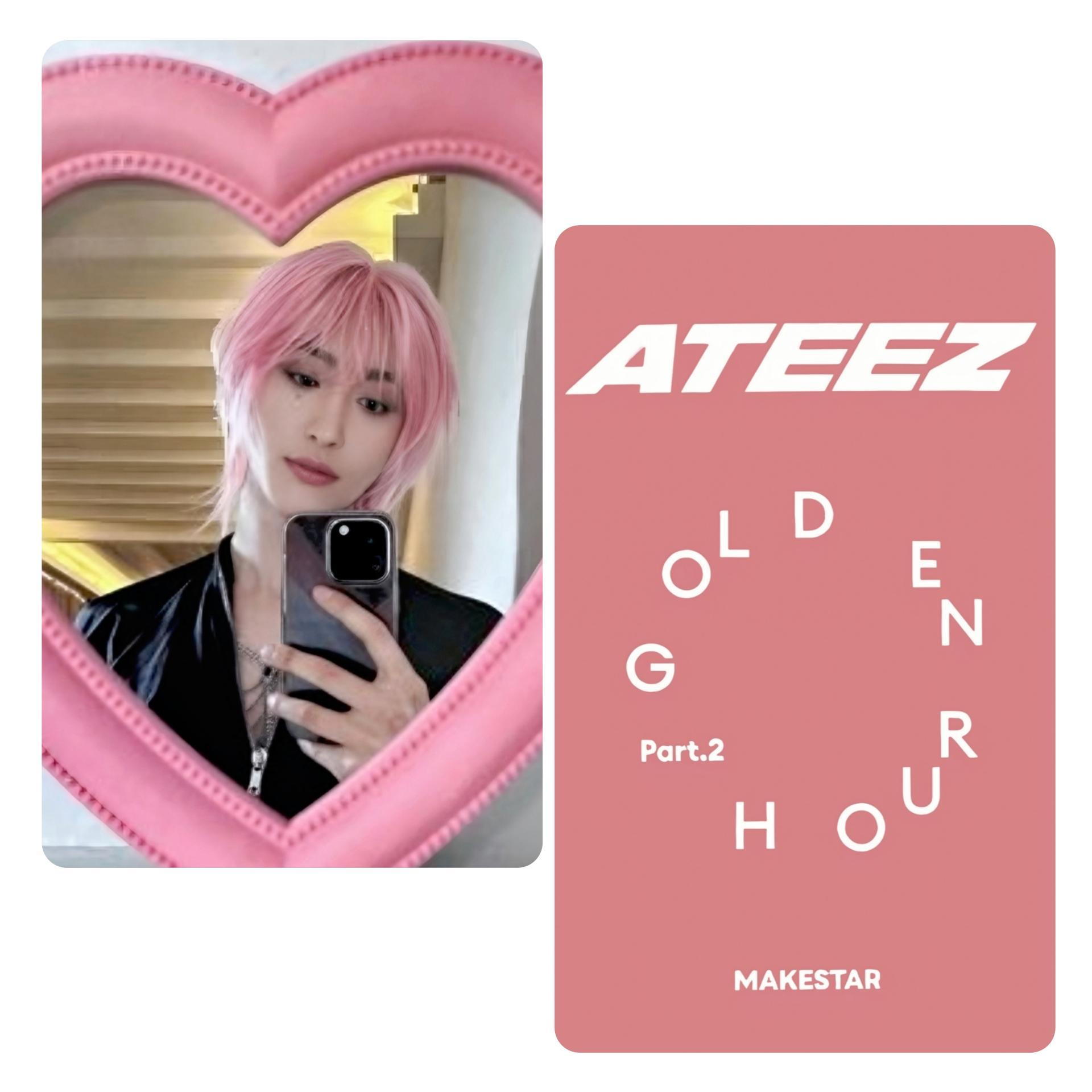 ATEEZ : Golden Hour 2 Makestar Mirror Selfie Photocards Seonghwa