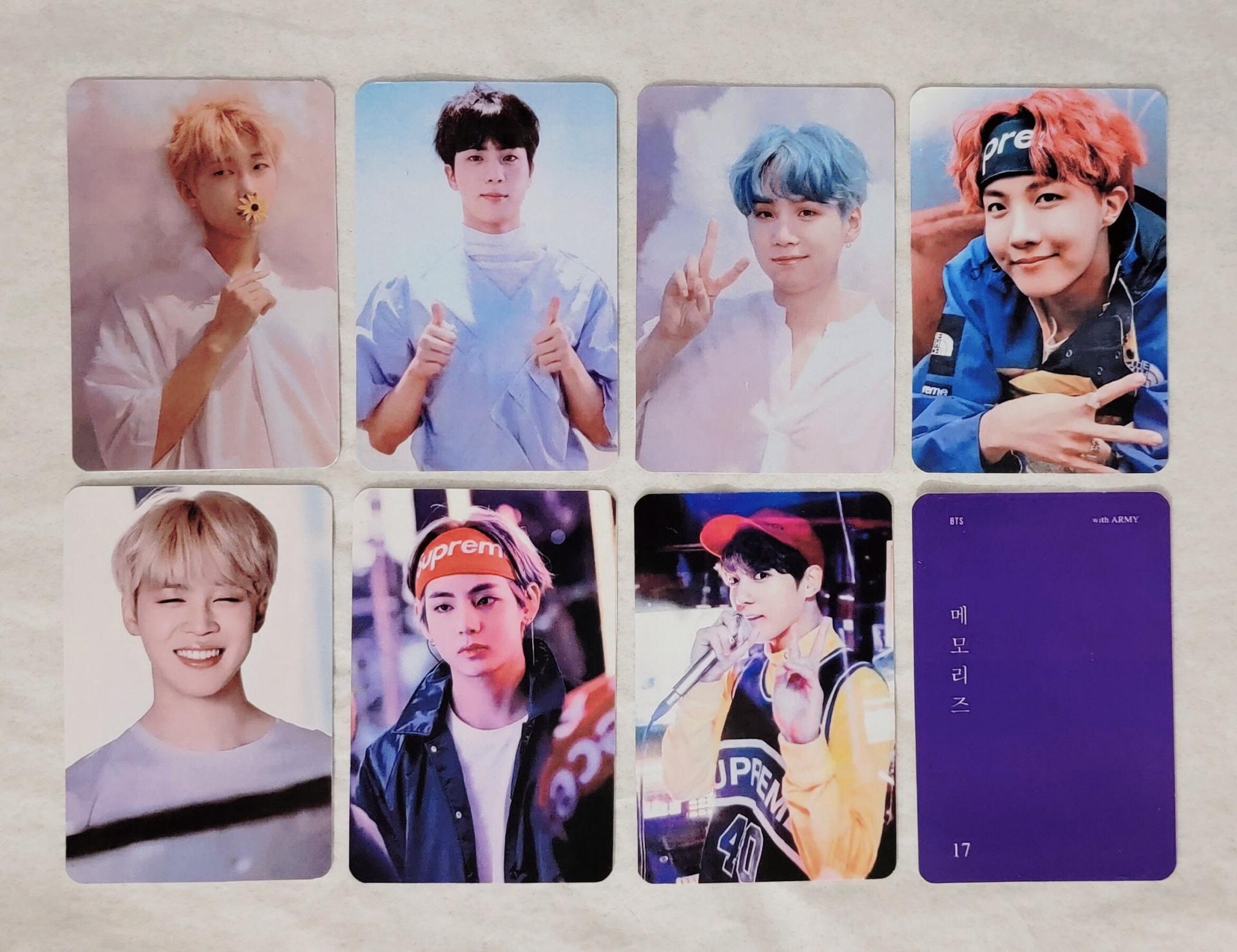 BTS Memories 2017 DVD Photocards