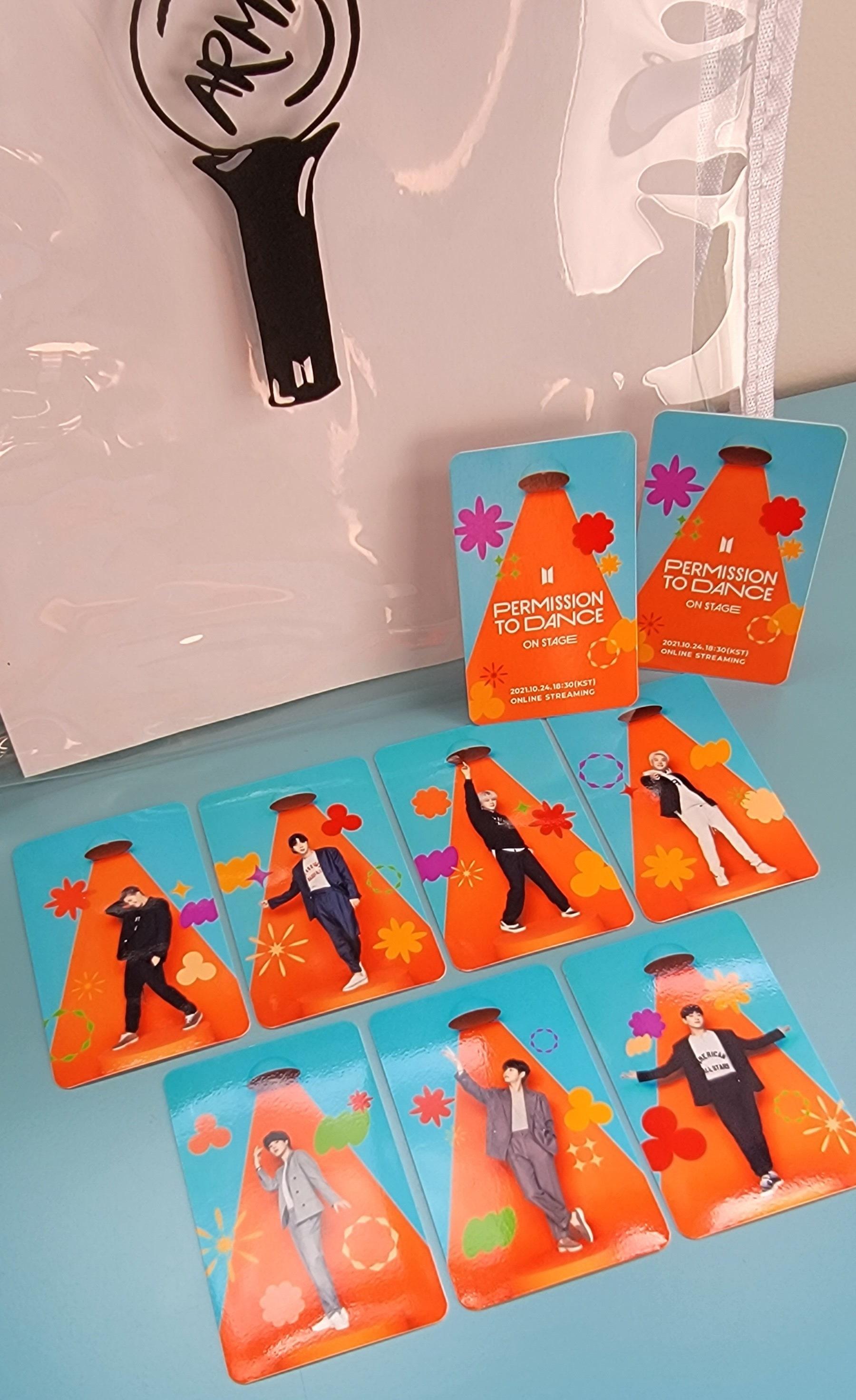 BTS Permission To Dance On Stage Photocards