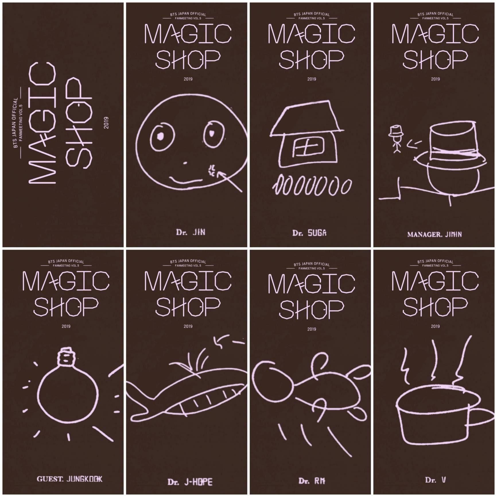 BTS Japan Fan Meeting Vol 5 Magic Shop Photocards