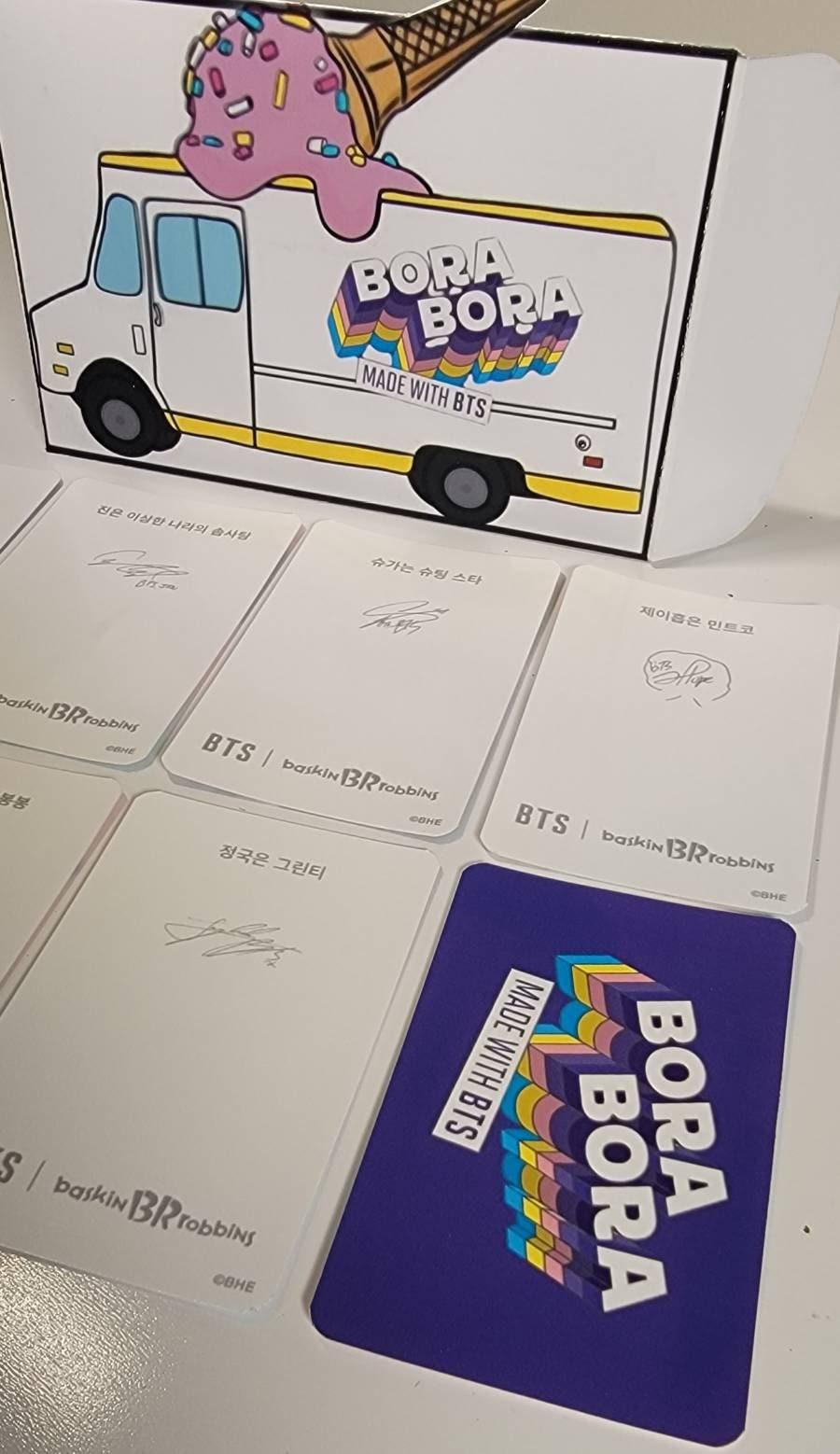 BTS x Baskin Robbins Photo Cards