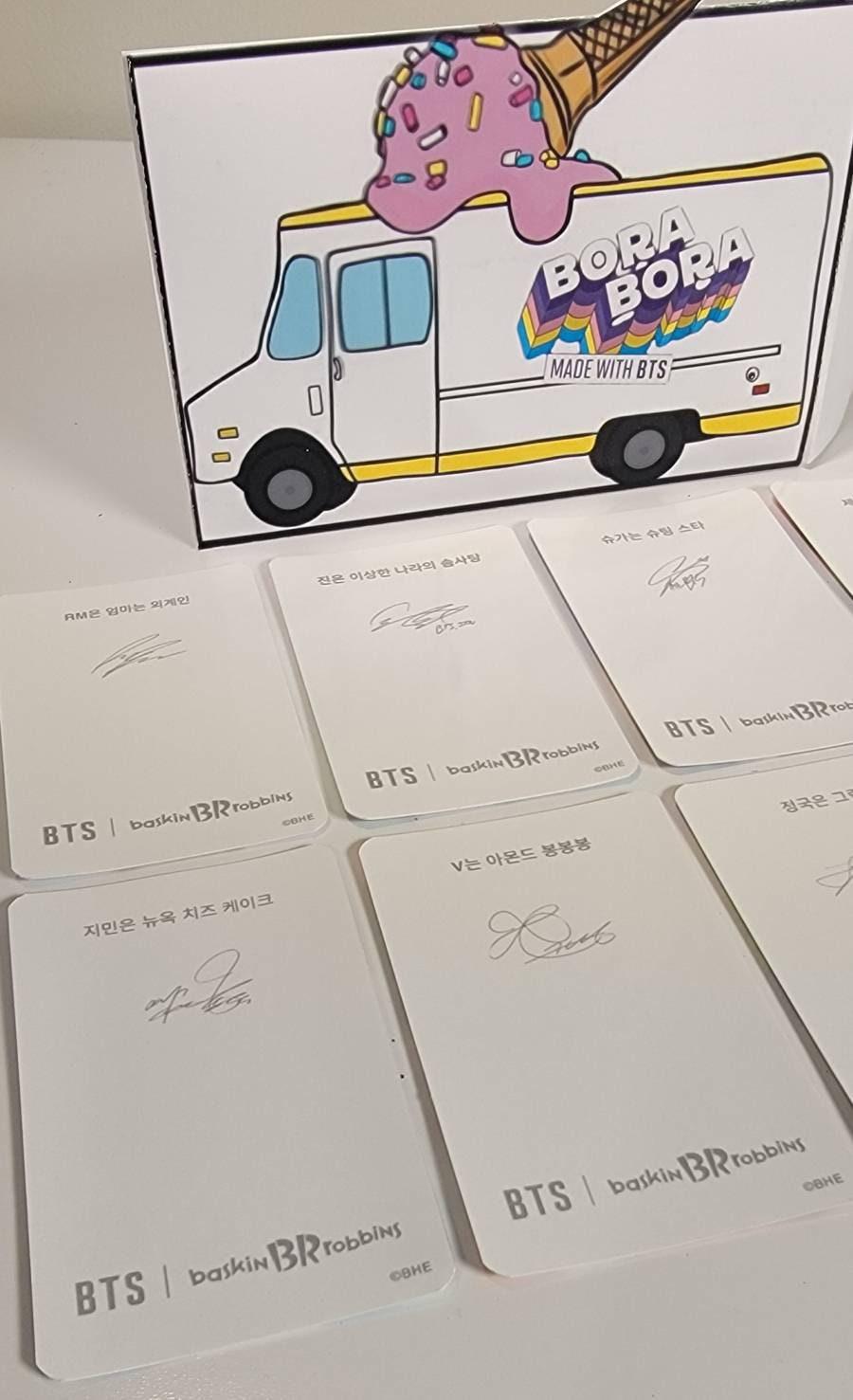 BTS x Baskin Robbins Photo Cards