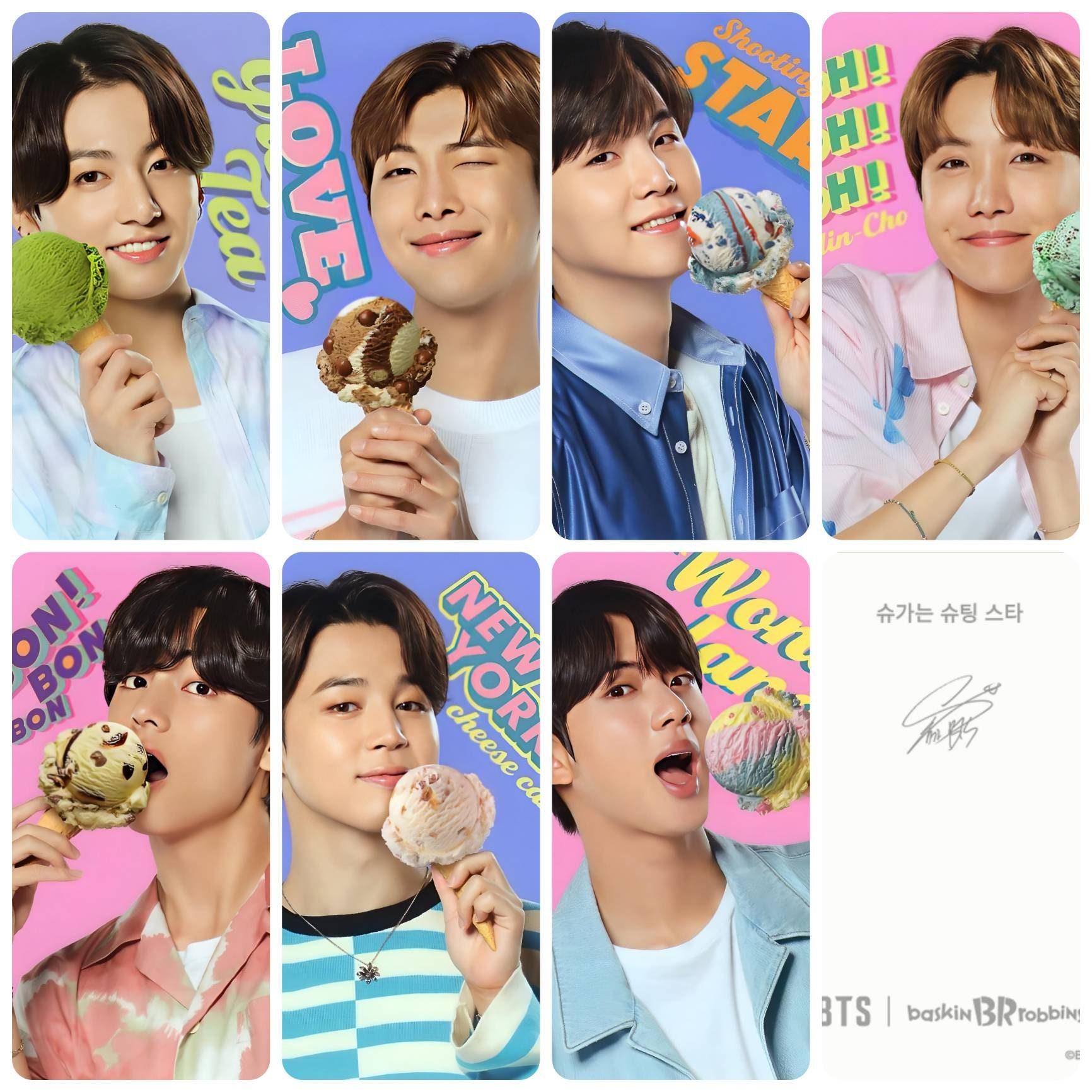 BTS x Baskin Robbins Photo Cards | Stay DeLulu!